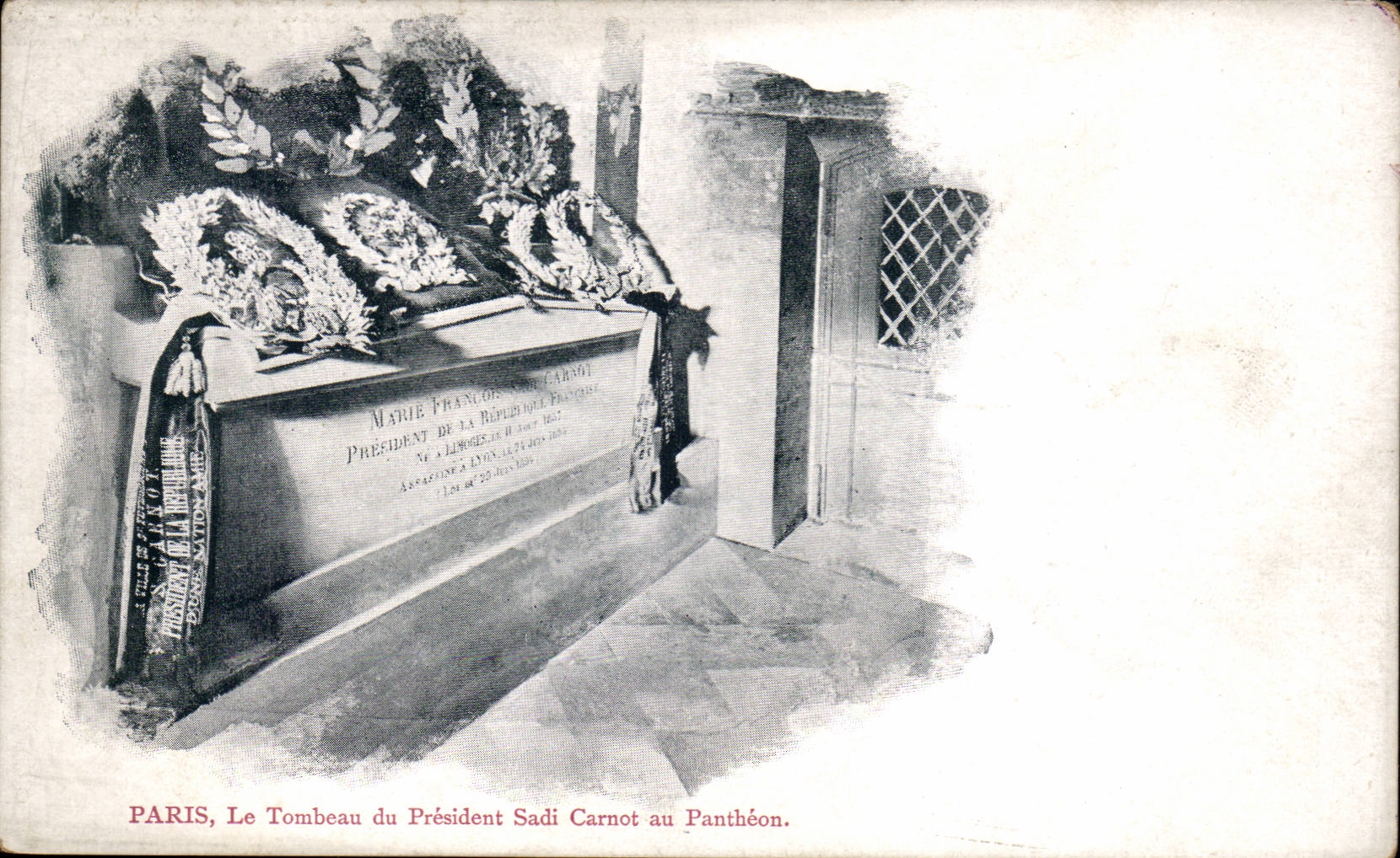 Paris CPA the tomb of president SAdi Carnot in the Pantheon