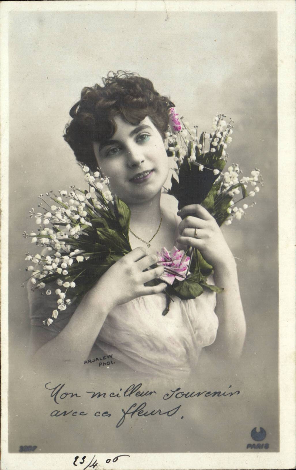 CPA Fantasy Woman lily of the valley