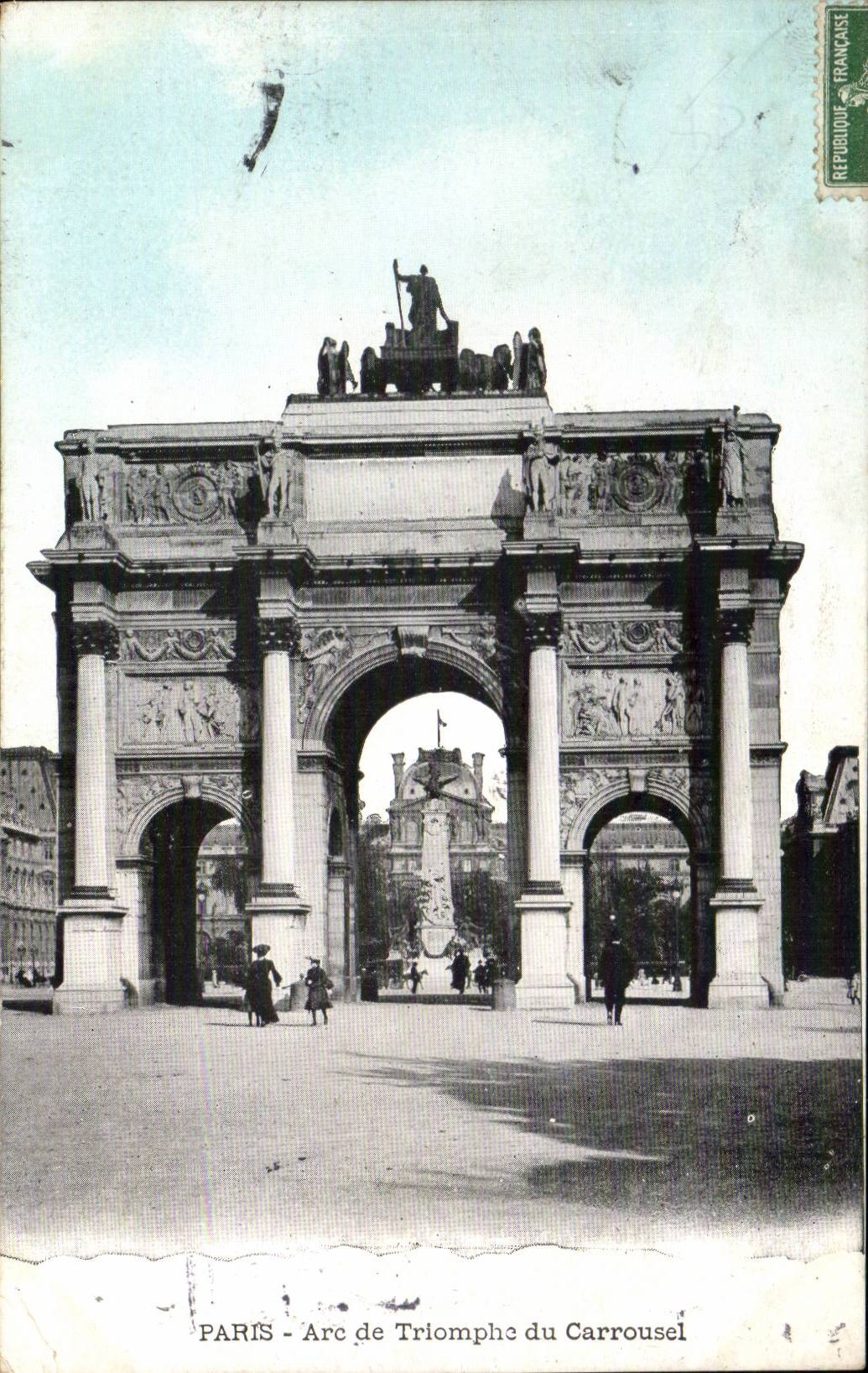 Paris CPA Arc de triomphe du Carrousel