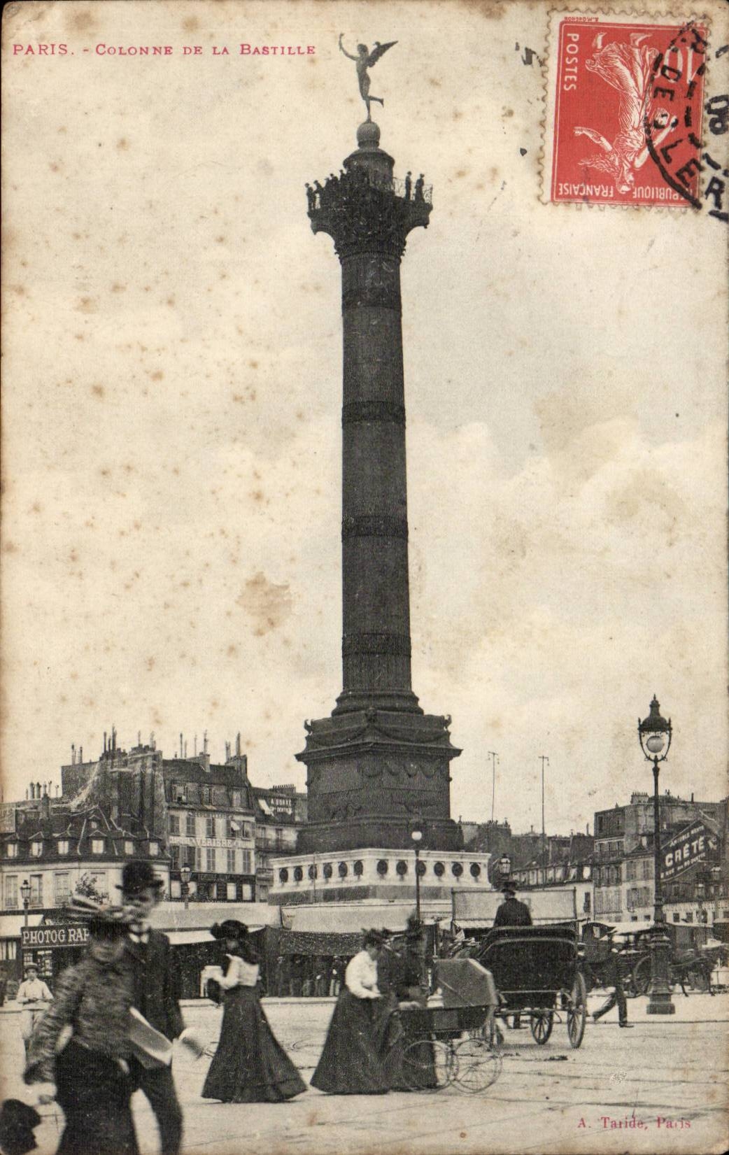 Paris CPA Column of the Bastille