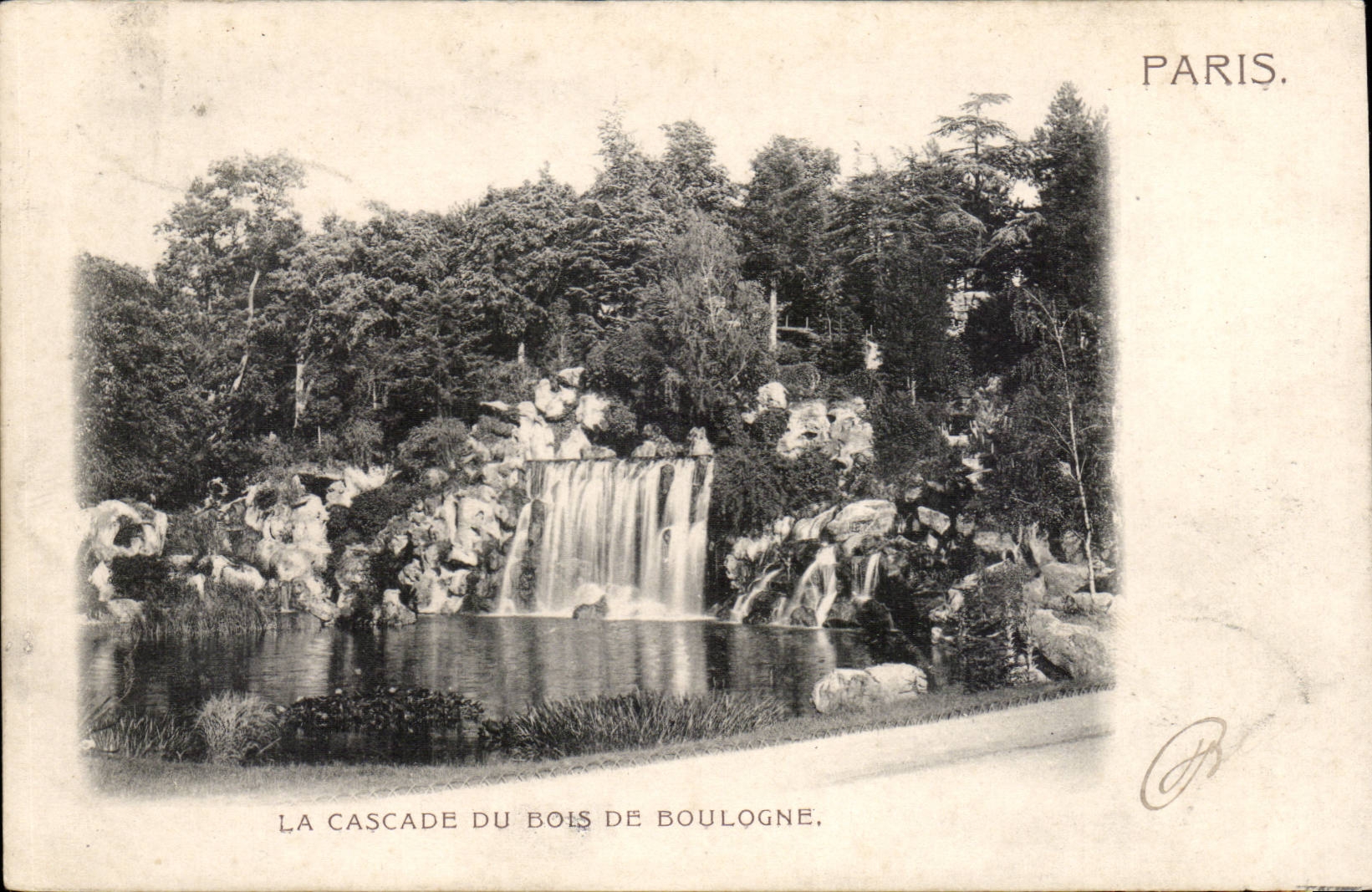 Paris CPA La cascade du Bois de Boulogne