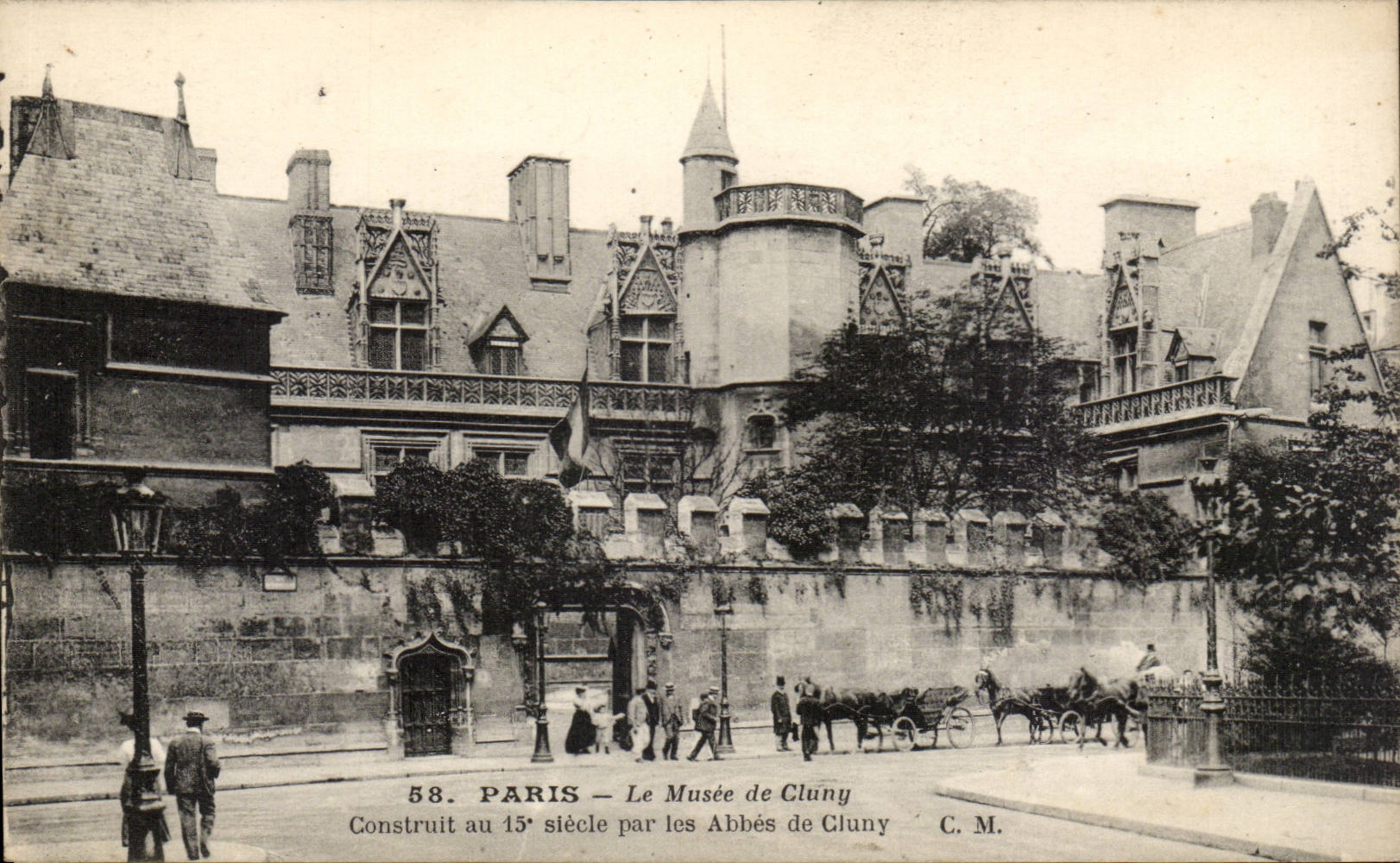 Paris CPA Museum of Cluny