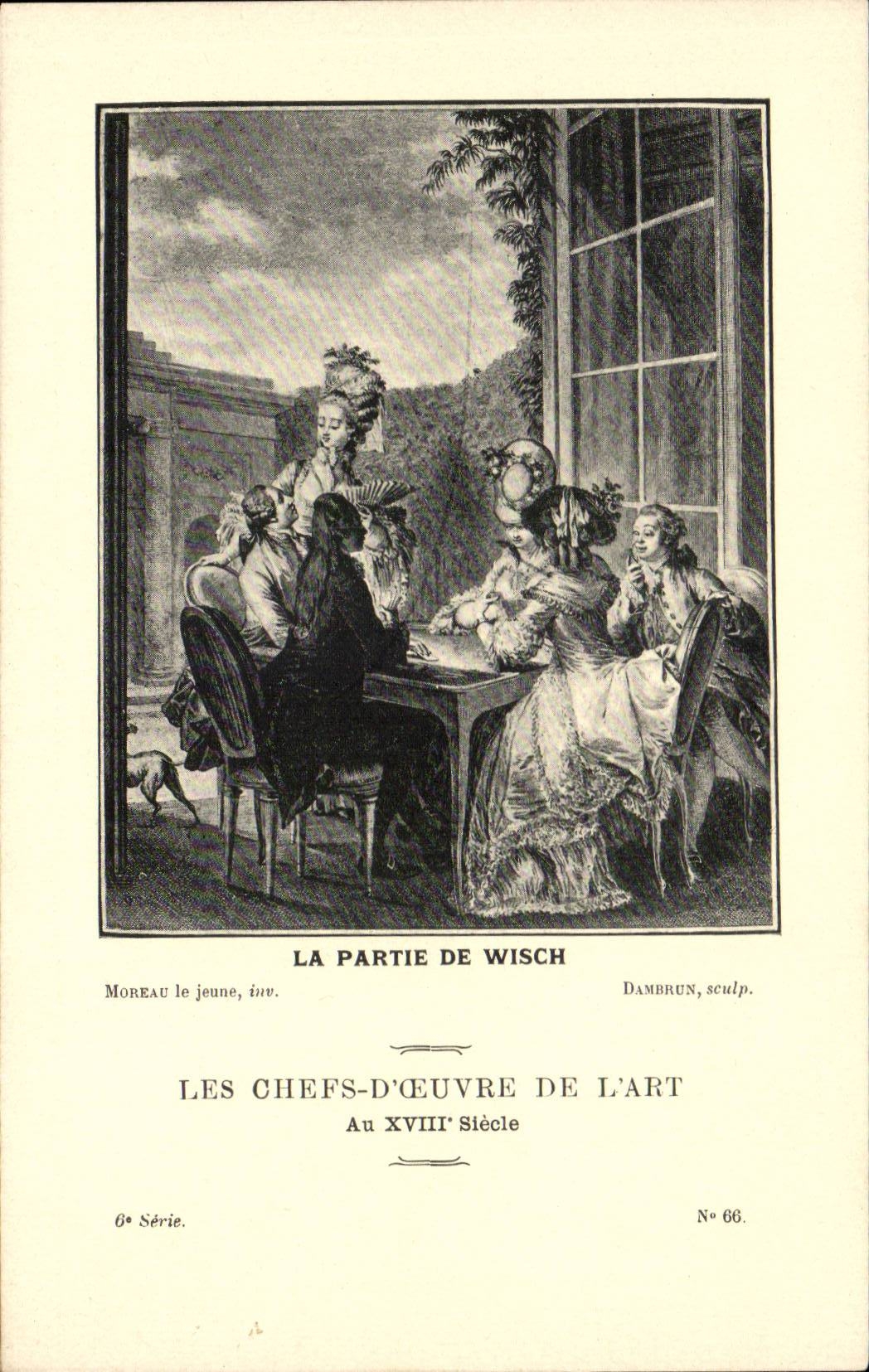 CPA Les chefs d'oeuvre de l'art au 18eme La partie de Wisch Moreau le jeune