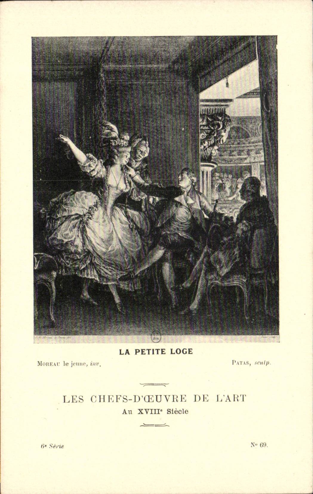 CPA Les chefs d'oeuvre de l'art au 18eme La petite loge Moreau le jeune