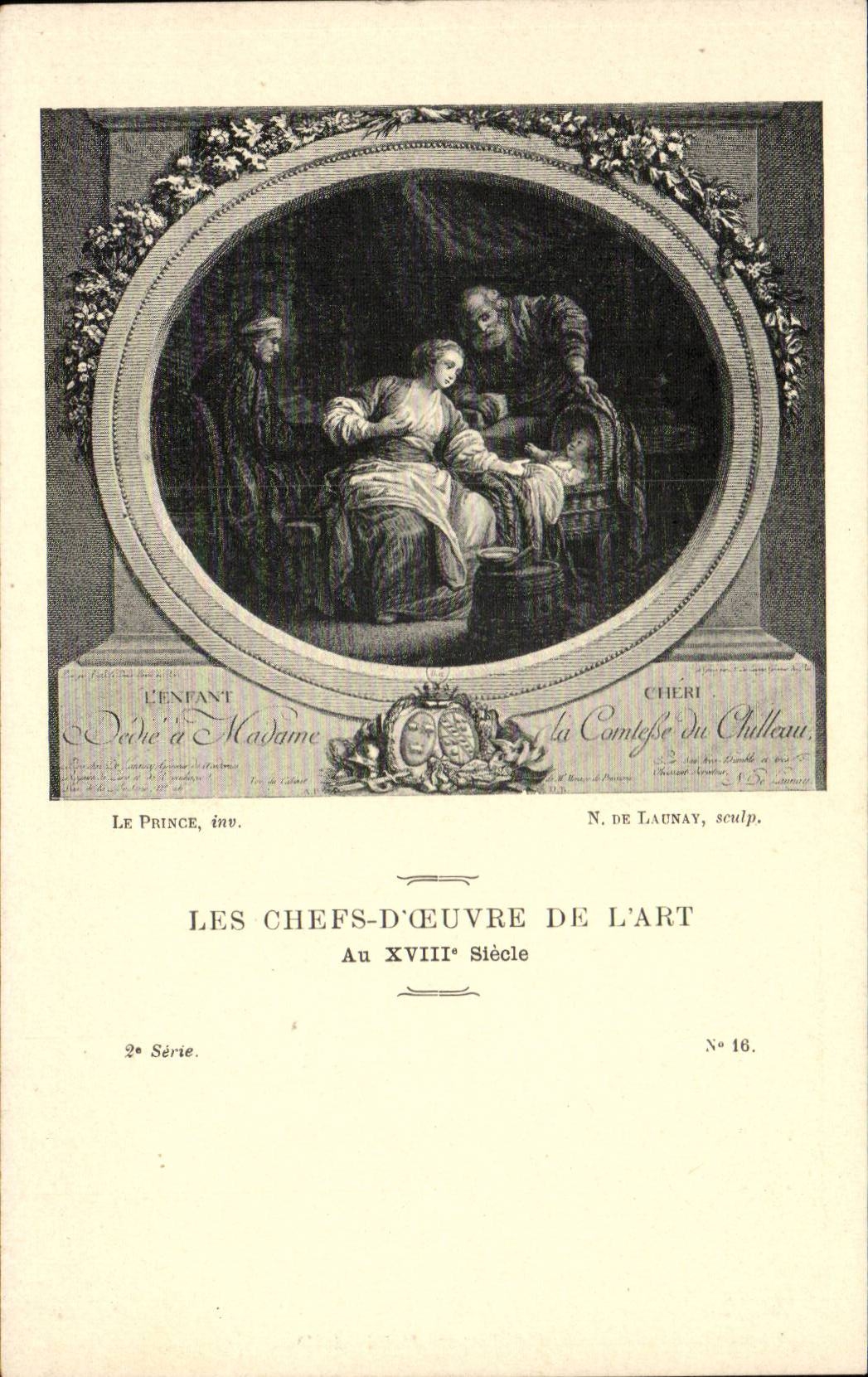 CPA Les chefs d'oeuvre de l'art au 18eme L'enfant cheri Le prince