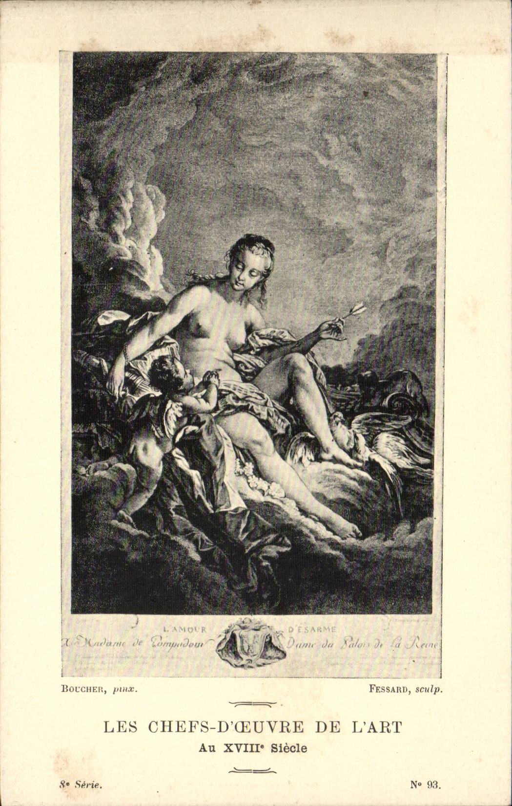 CPA Les chefs d'oeuvre de l'art au 18eme L'amour desarme Le Prince