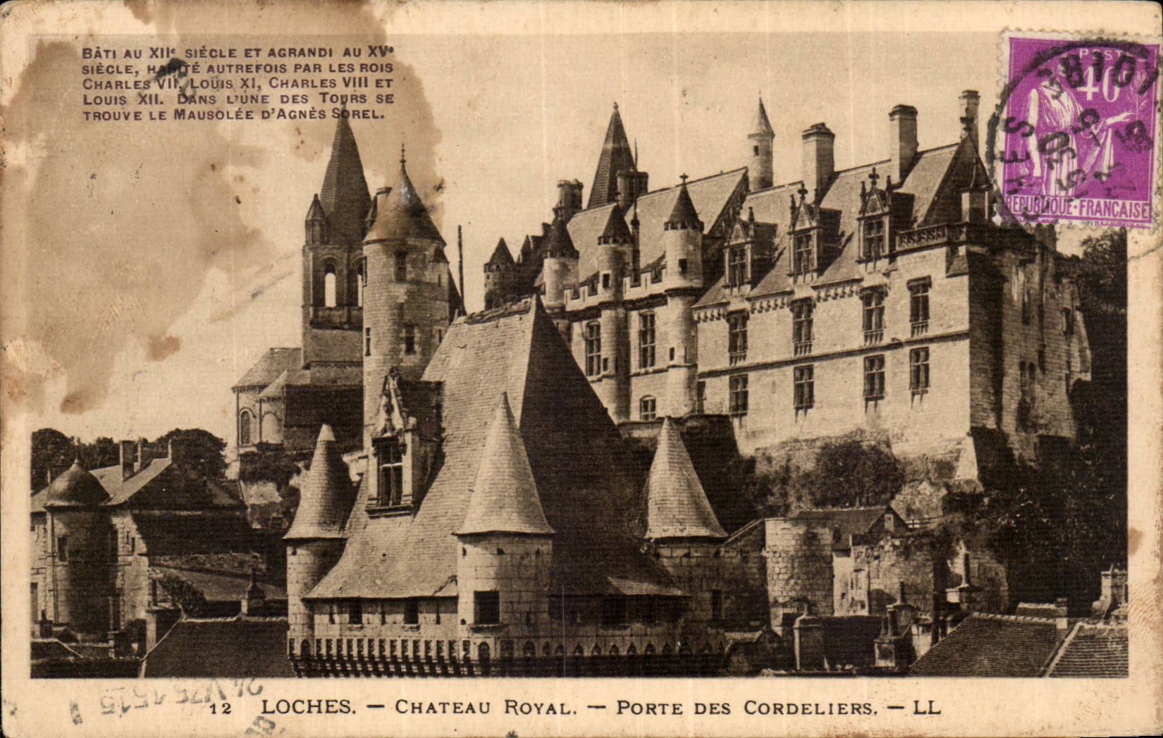 CPA Loaches Royal Castle Gate of Cordeliers