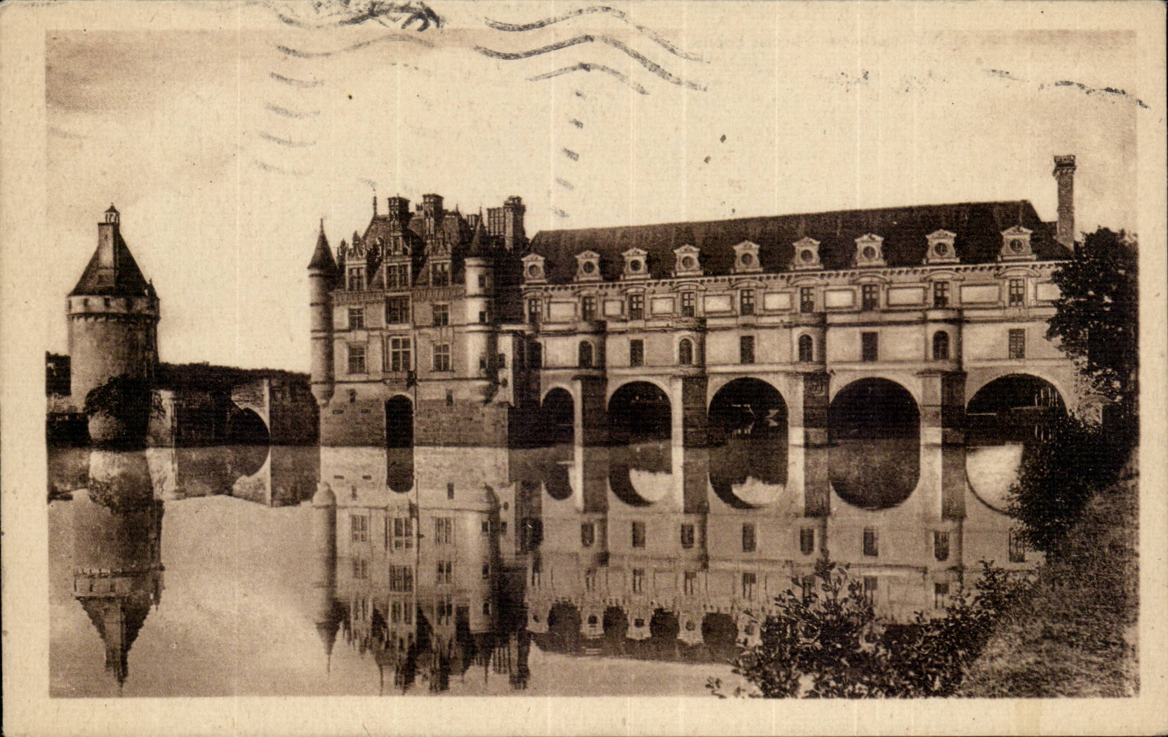 CPA Chateau de Chenonceau Facade occidentale