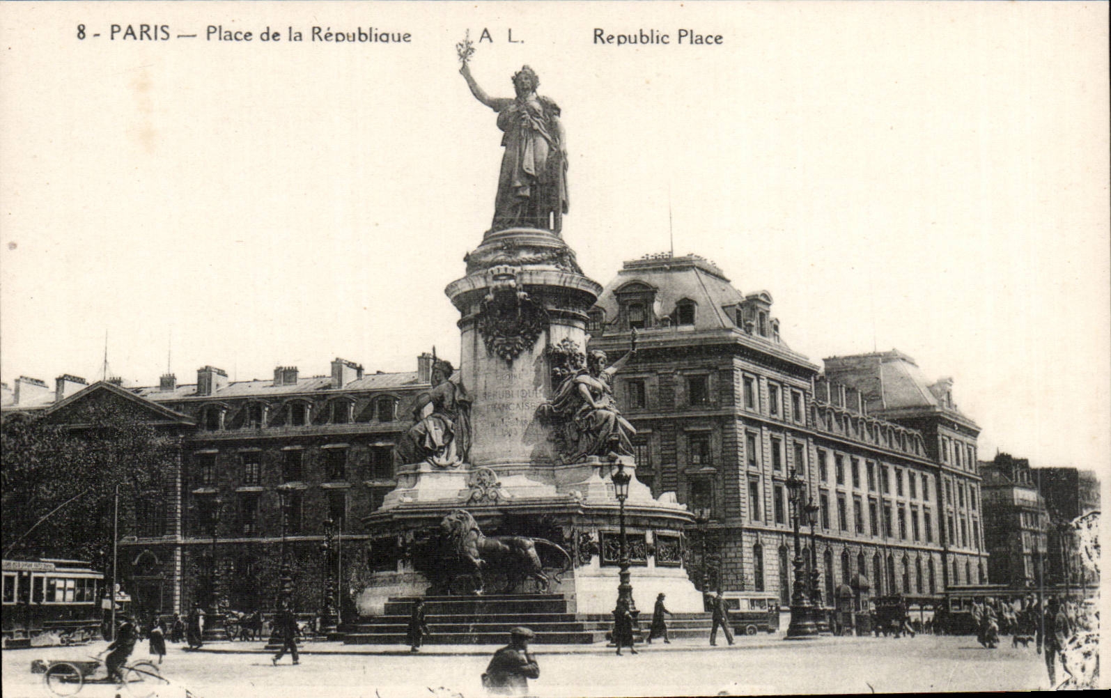 CPA Paris Places Republic