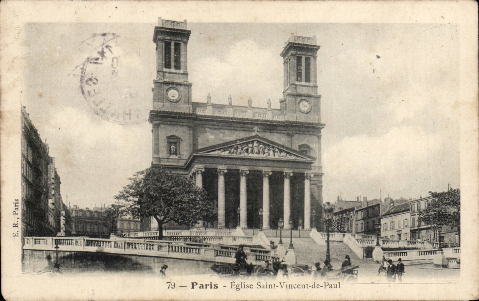 CPA Paris Eglise Saint Vincent de Paul