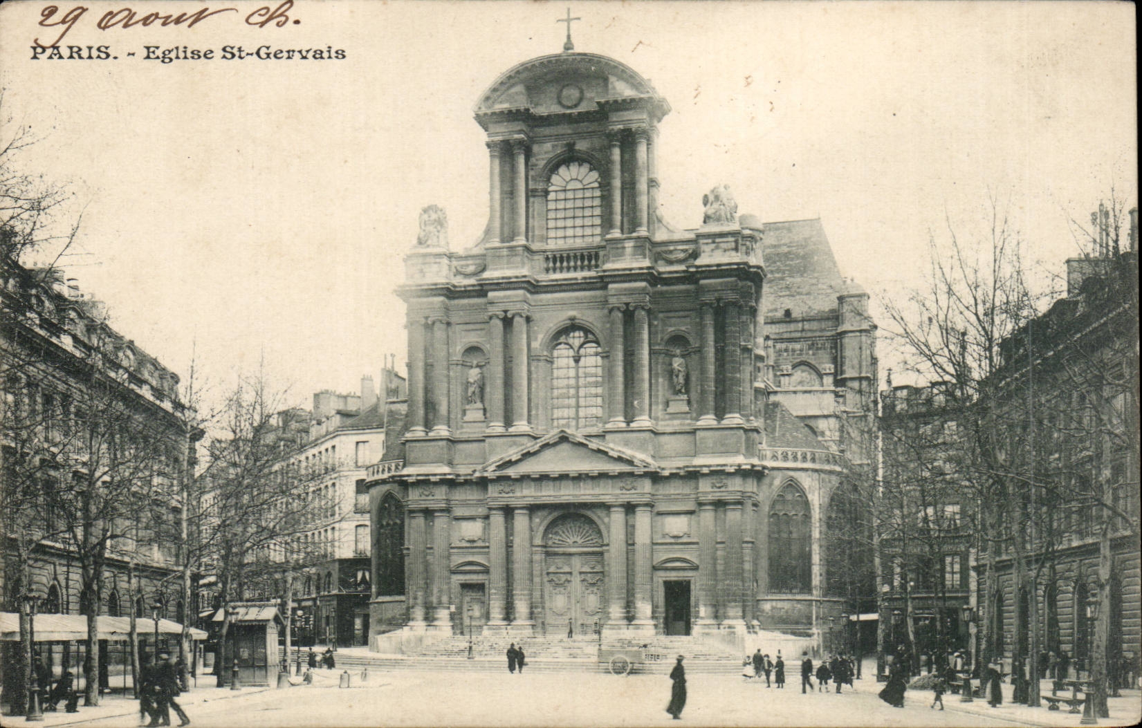 CPA Paris Church Saint Gervais