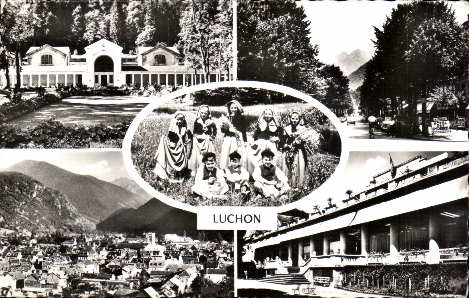 MODERN CARD Luchon Hydropathic establishment Alleys of Etigny View the casino