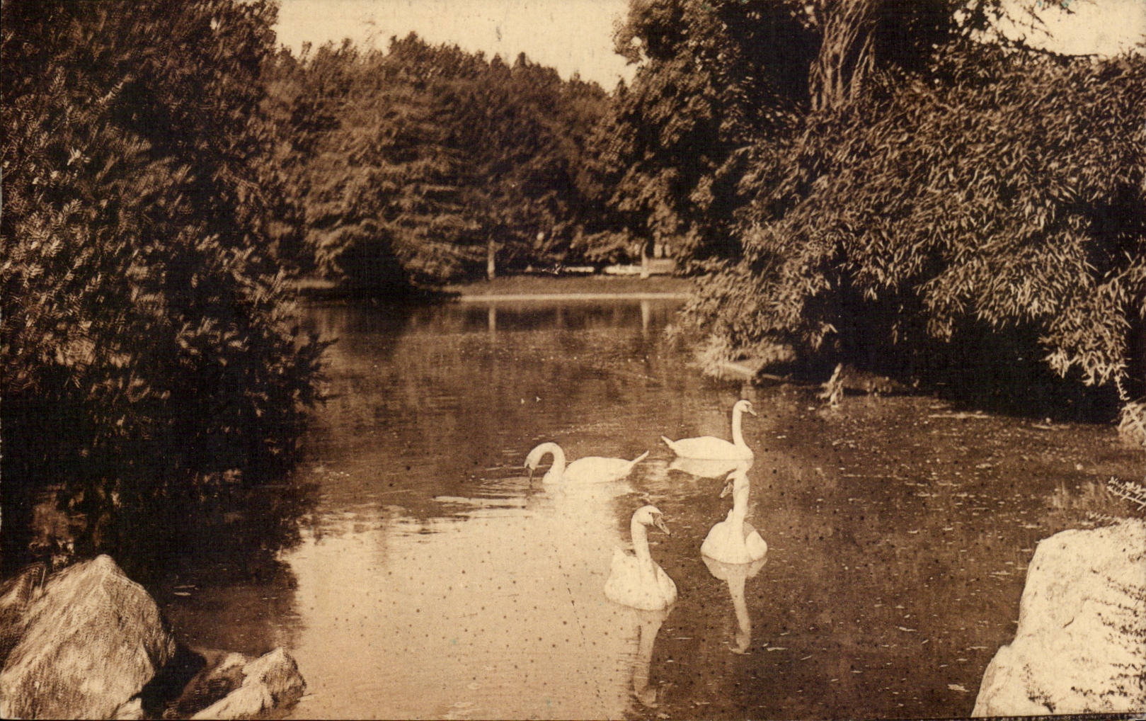 CPA Montpellier l'esplanade Le lac