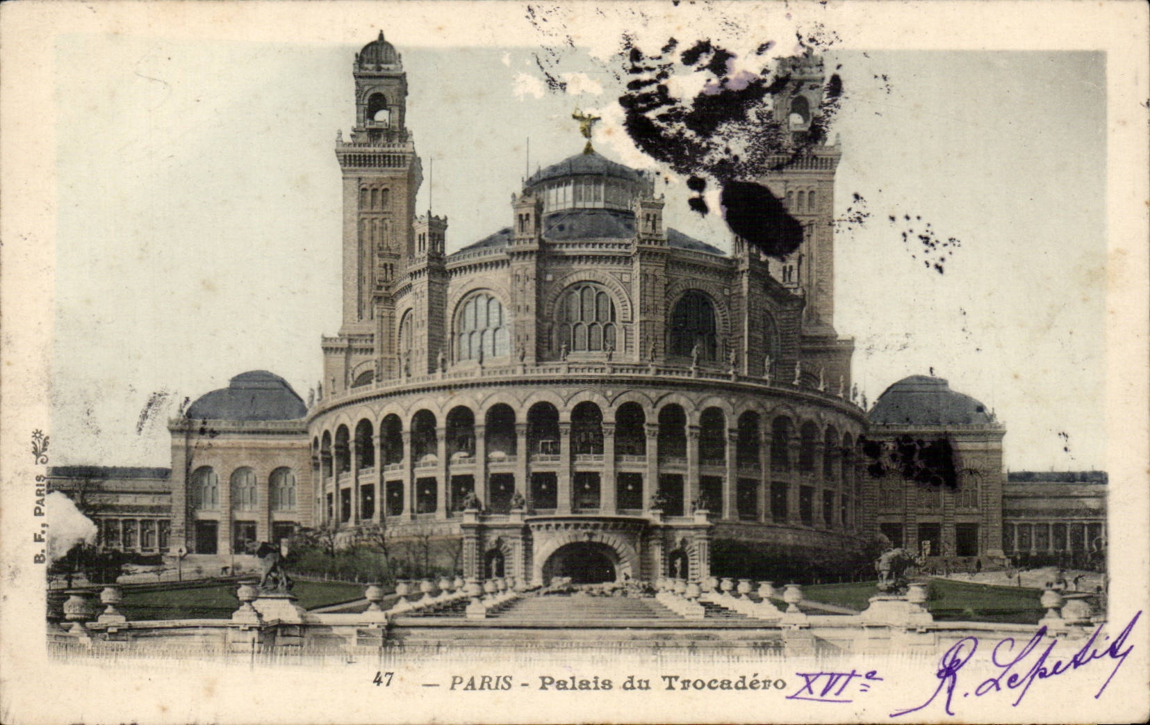 Paris CPA palate of Trocadero