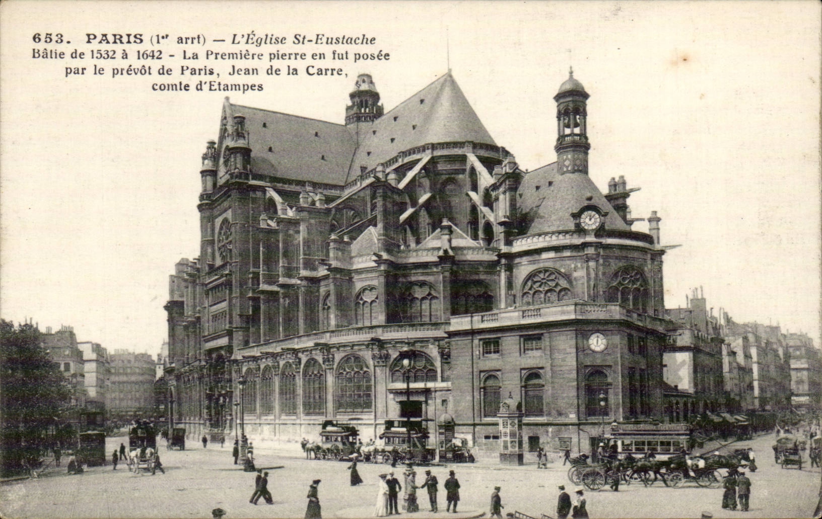 Paris CPA Eglise Ste Eustache 