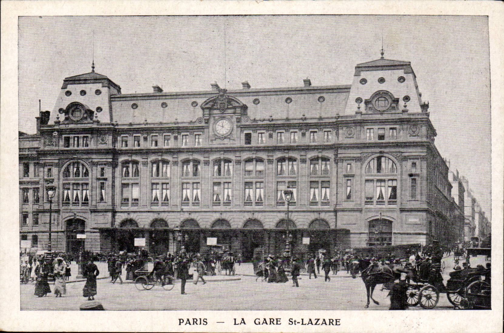 Paris CPA Train station Saint Lazare