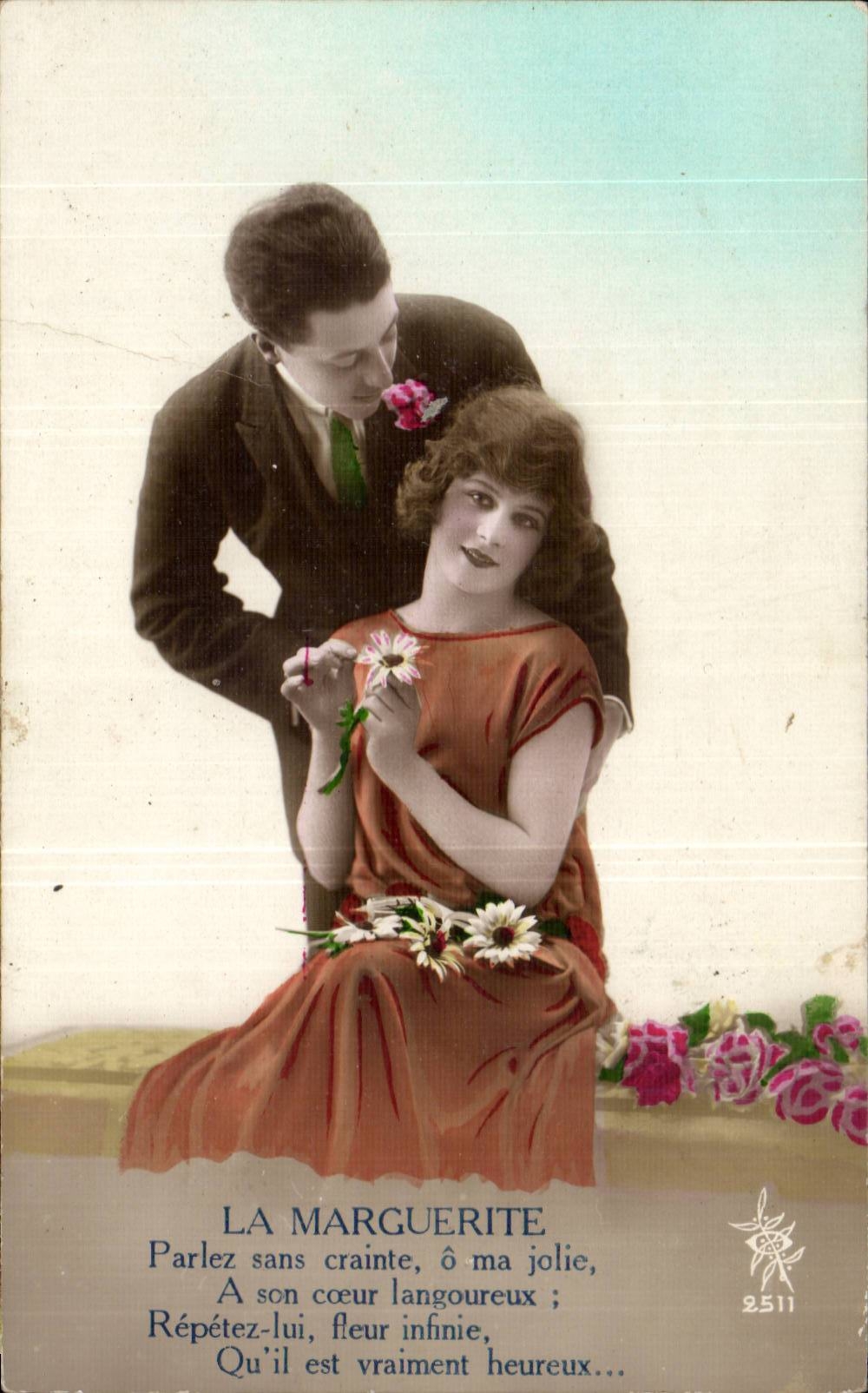 CPA Fantasy Woman the Marguerite