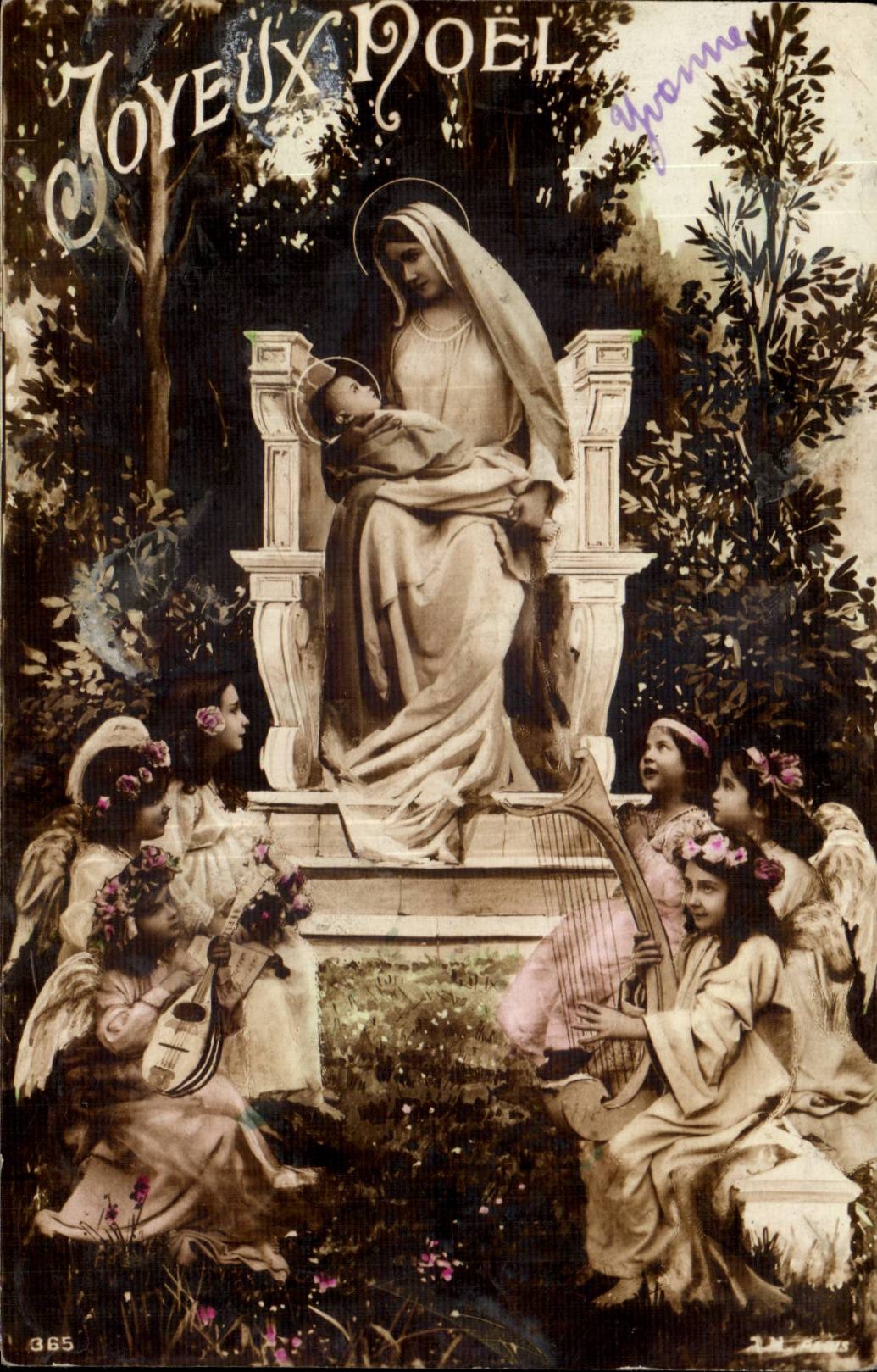 CPA Phantasie-frohe Weihnacht-Weihnachten