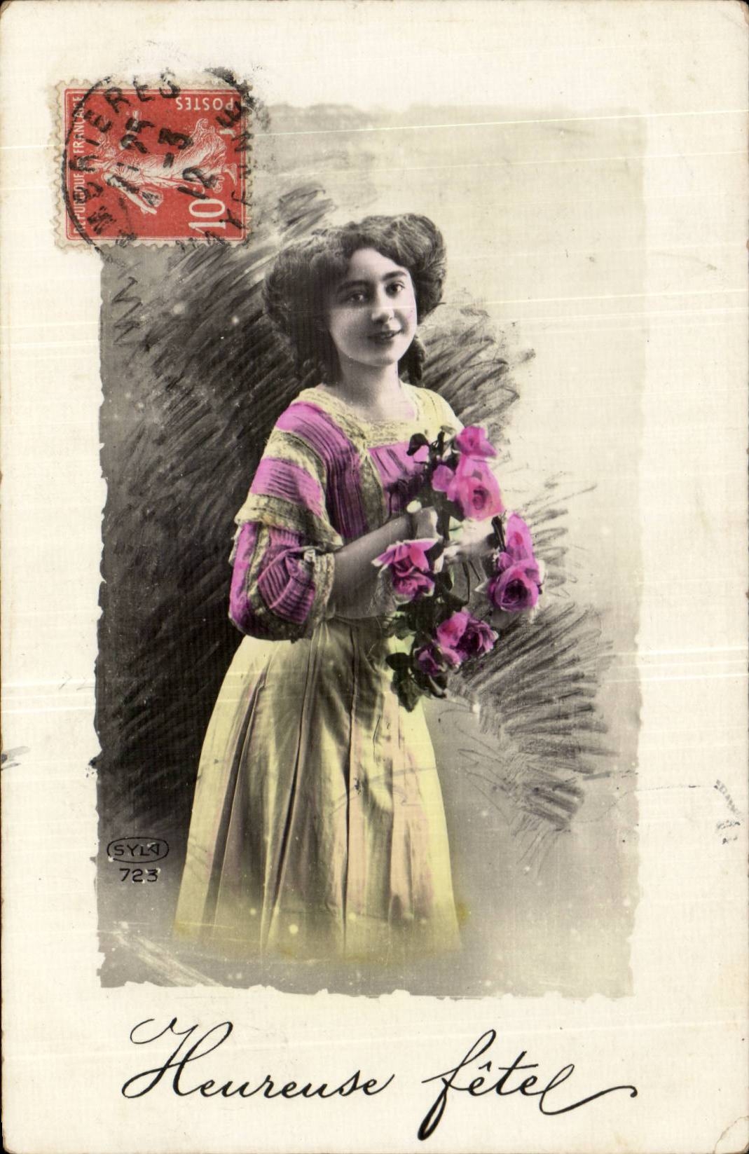 CPA Fantasy Happy Woman celebrates