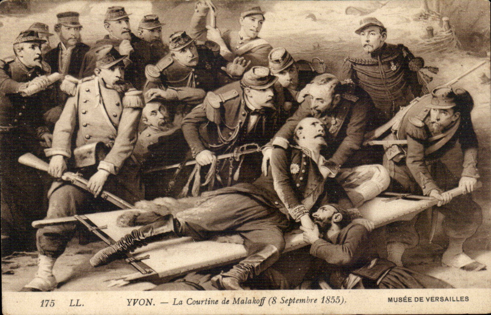 CPA Yvon the Courtine of malakoff (September 8th 1855) Museum of Versailles militaria