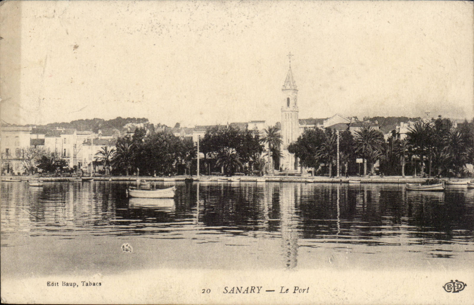 CPA Sanary der Hafen