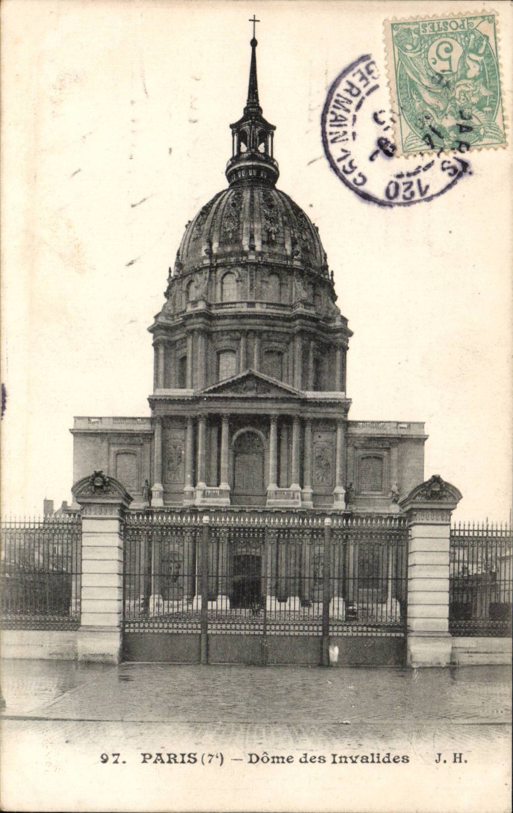 CPA Paris dome of Invalides