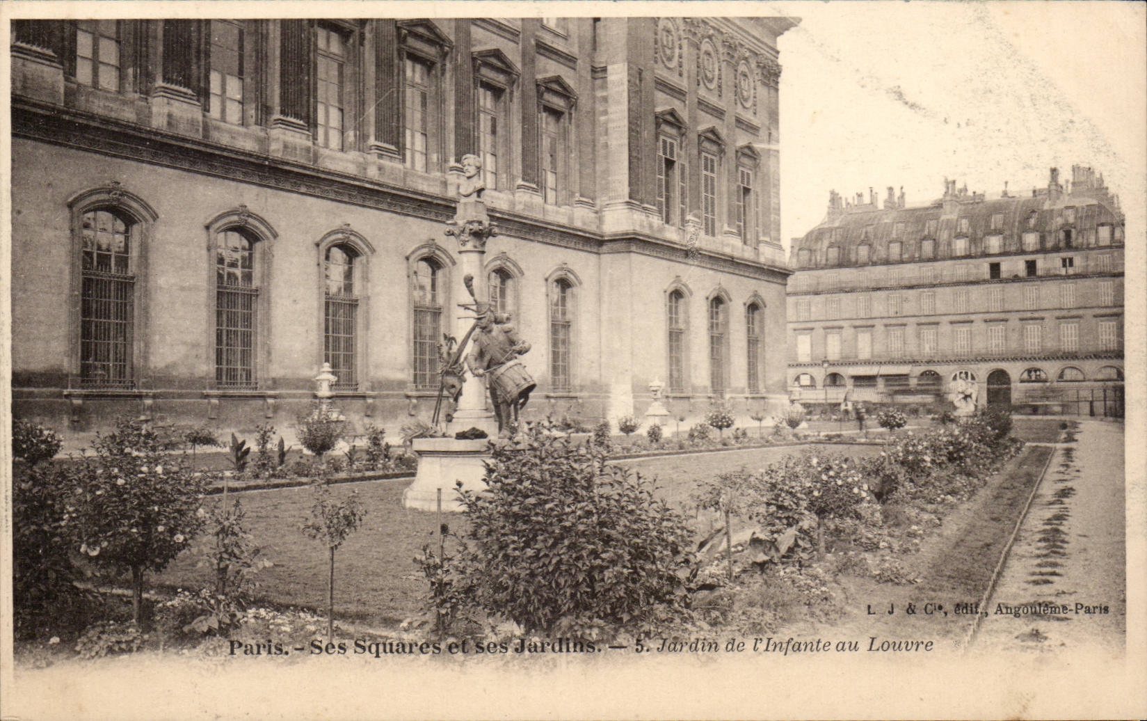 CPA Paris Ses squares et ses jardins Jardin de l'infante au louvre