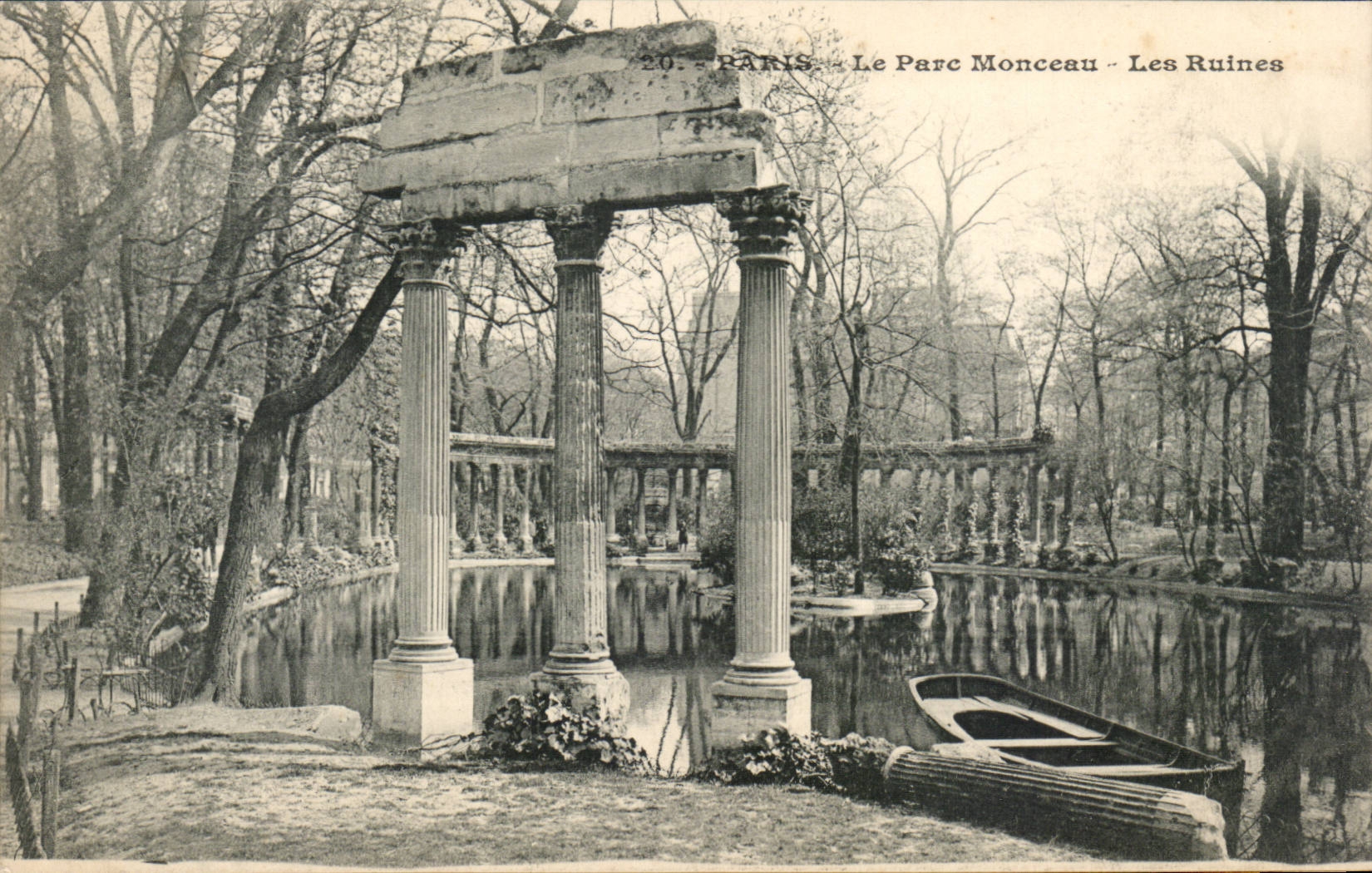 CPA Paris the park Heap ruins