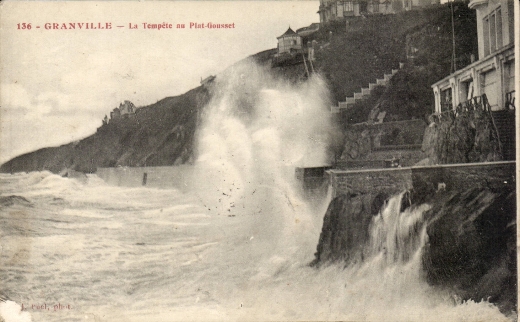 CPA Granville La tempete au plat Gousset