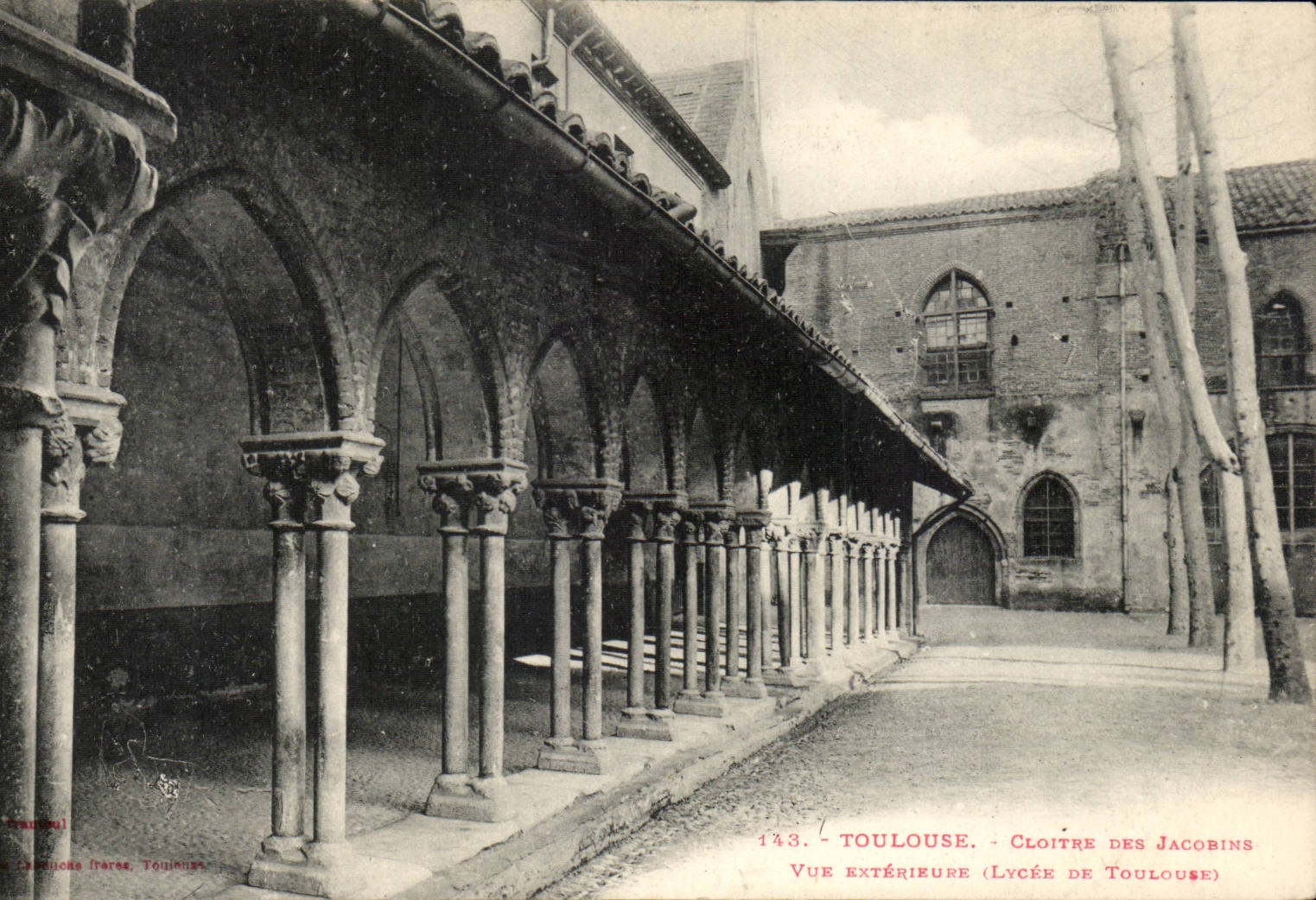 Toulouse CPA Cloitre des Jacobins Vue exterieure ( lycee de Toulouse )