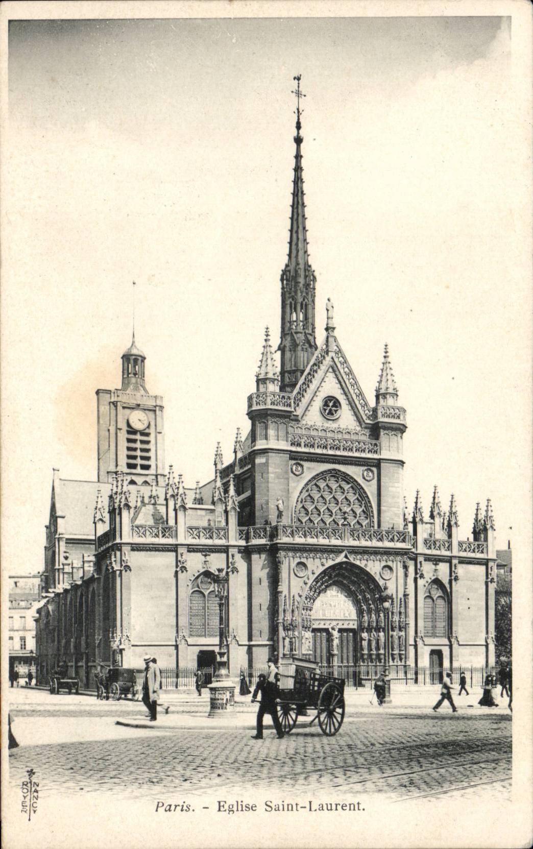 Paris CPA Eglise Saint Laurent
