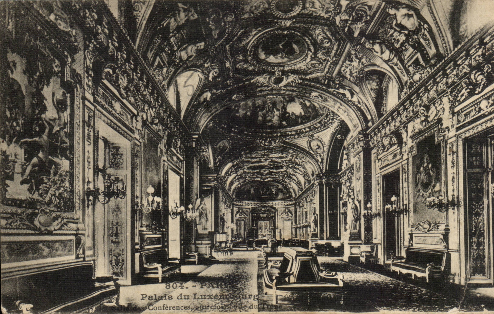 Paris CPA palate of Luxembourg