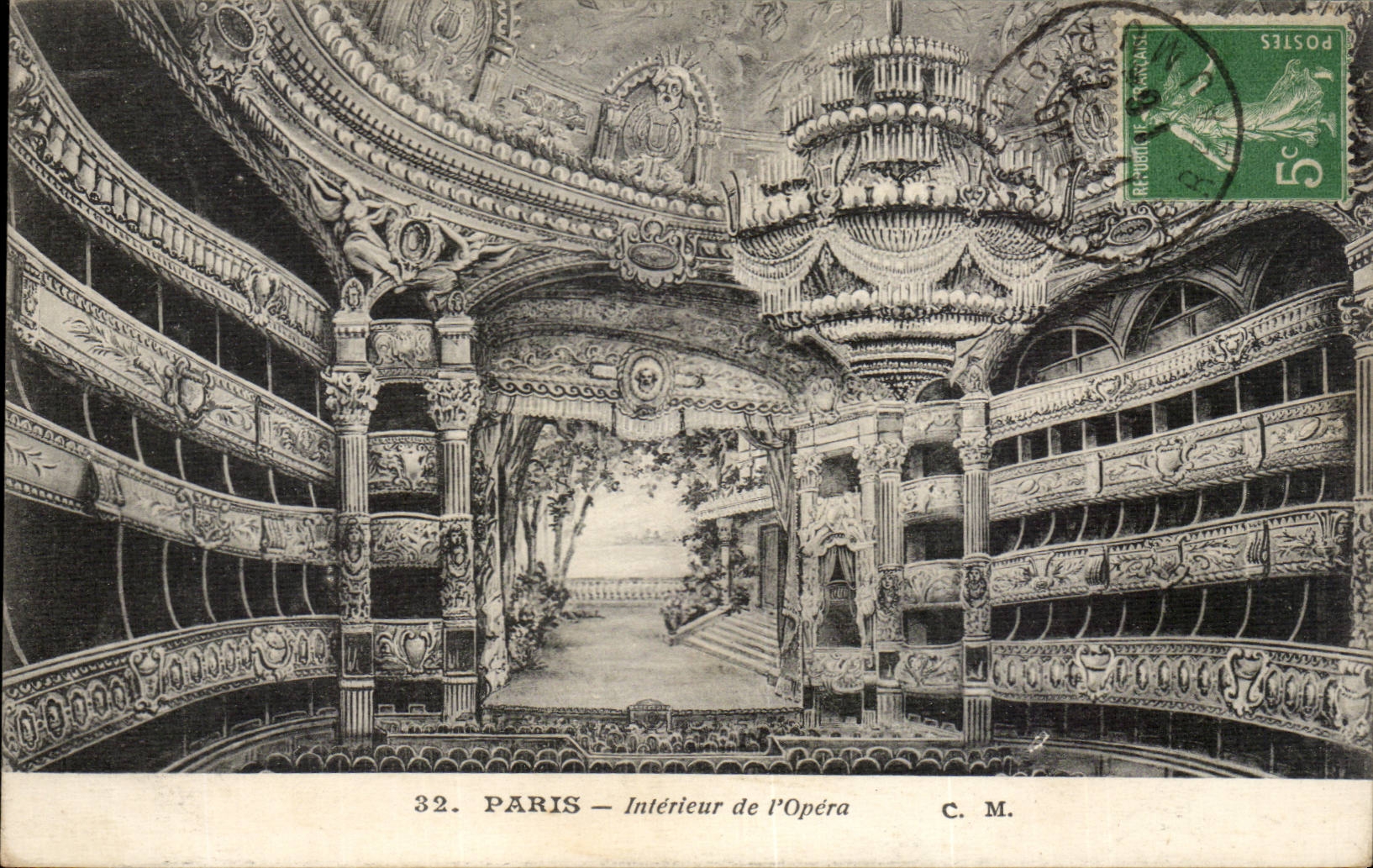 Interior Paris CPA of the Opera