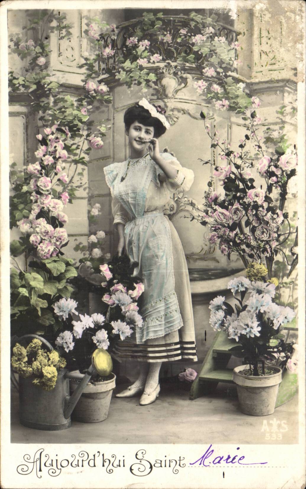 CPA Fantasy Woman Today Sainte Marie