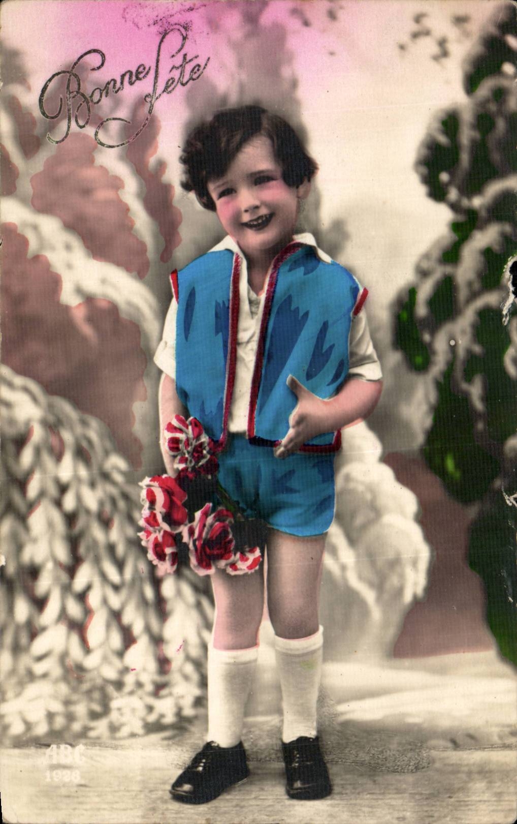 CPA Fantasy Child Boy Good festival