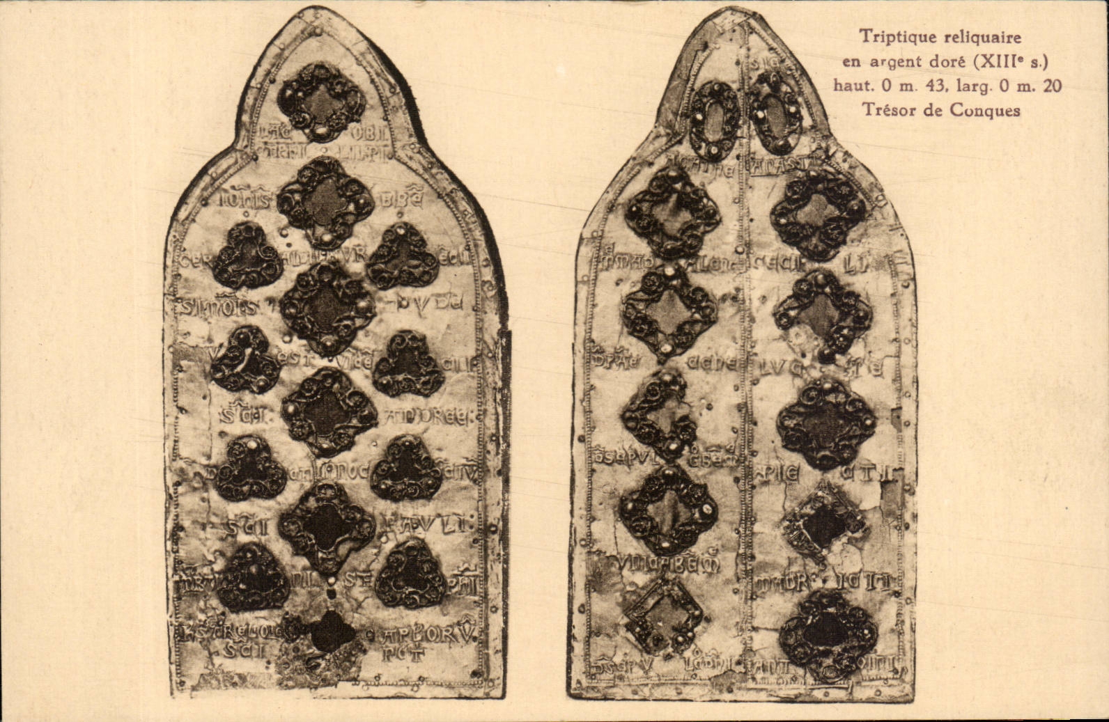 CPA Triptychon Reliquary im argen tdoe Schatz der Tritonshorner
