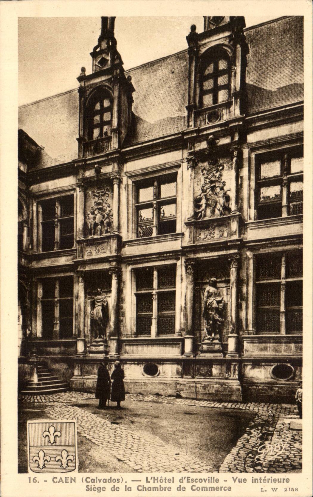 CPA Caen Hotel Escoville Vue des Innenraums sitzt von der Handelskammer