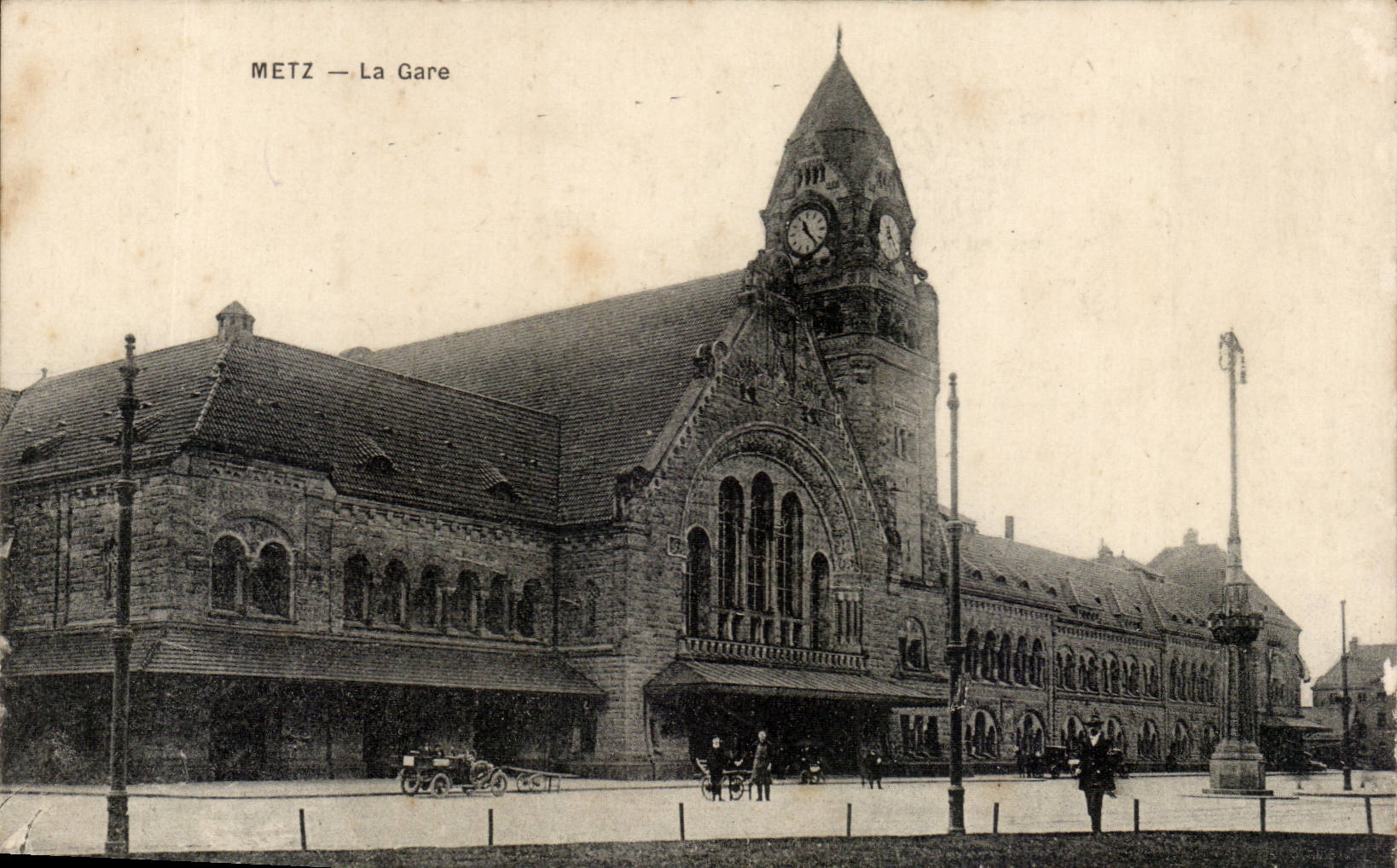 CPA Metz Bahnstation