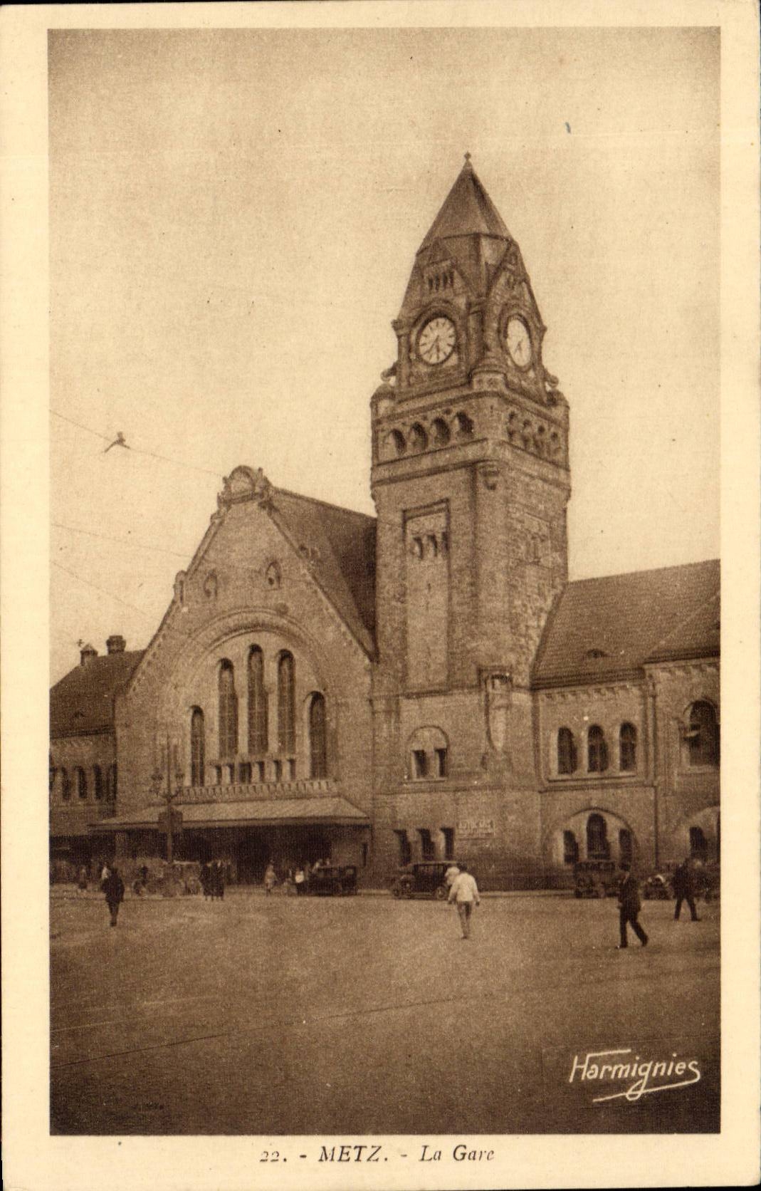 CPA Metz Bahnstation