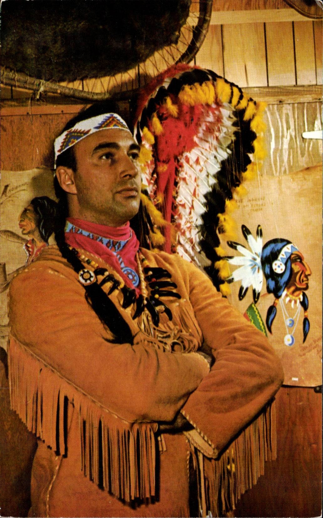 MODERN CARD Large Louis big boss of the Huron Indians