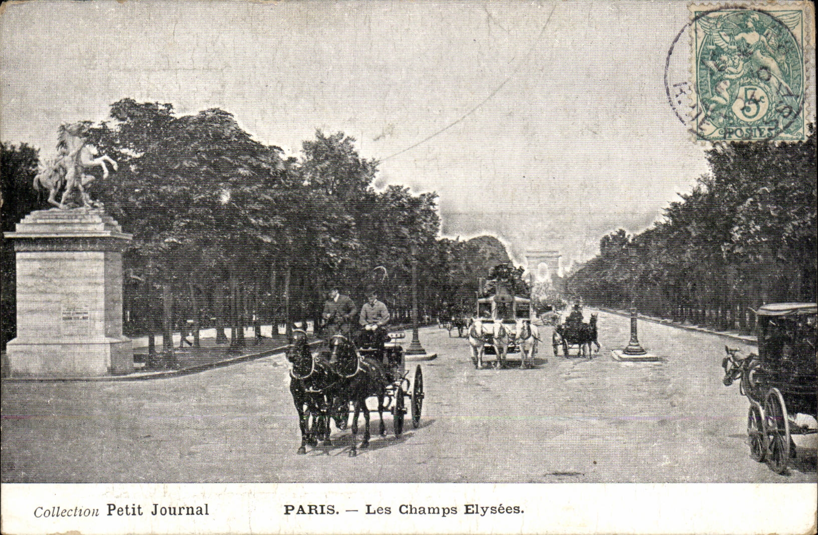 Paris CPA the Elysees fields