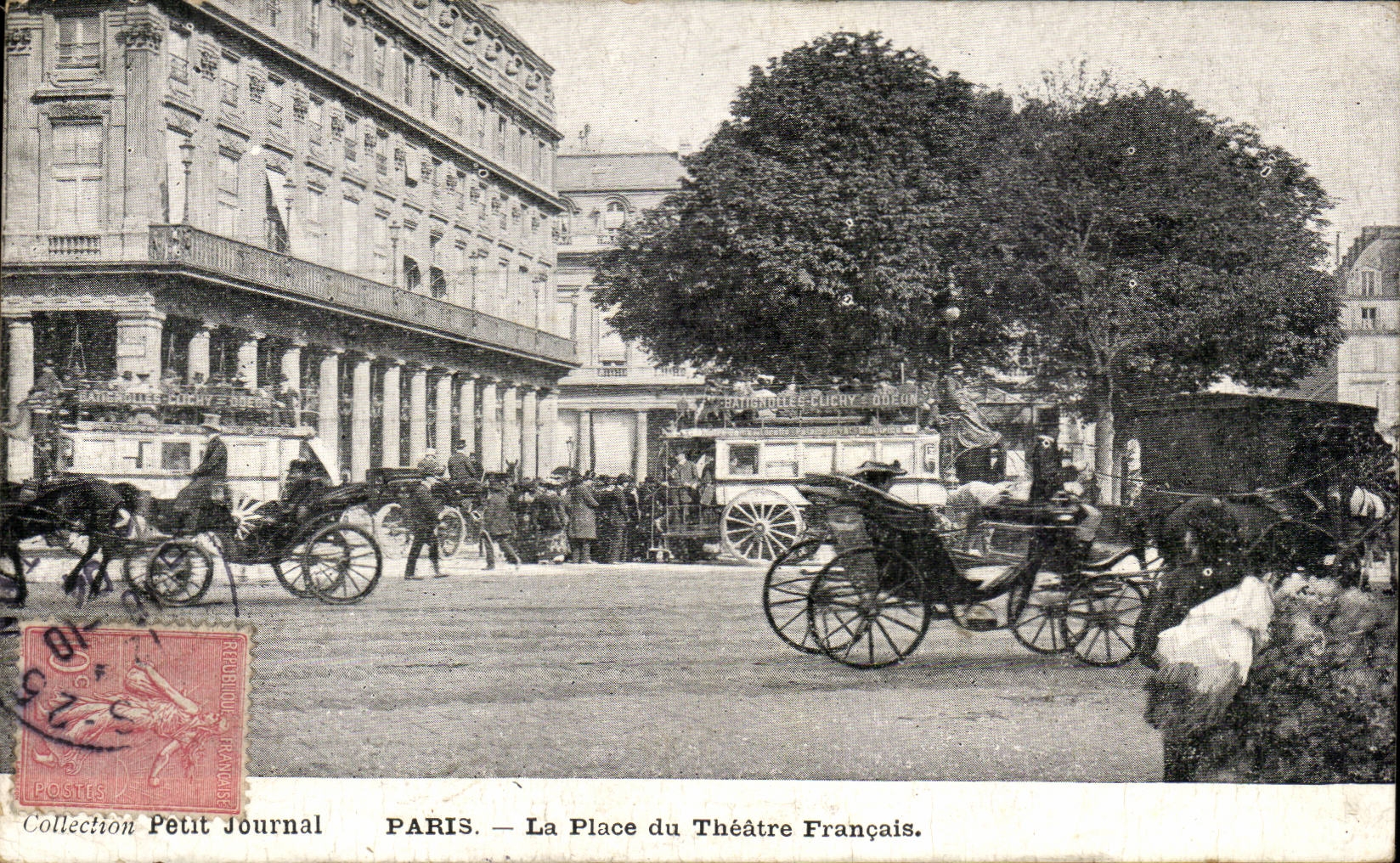 Paris CPA La place du theatre francais