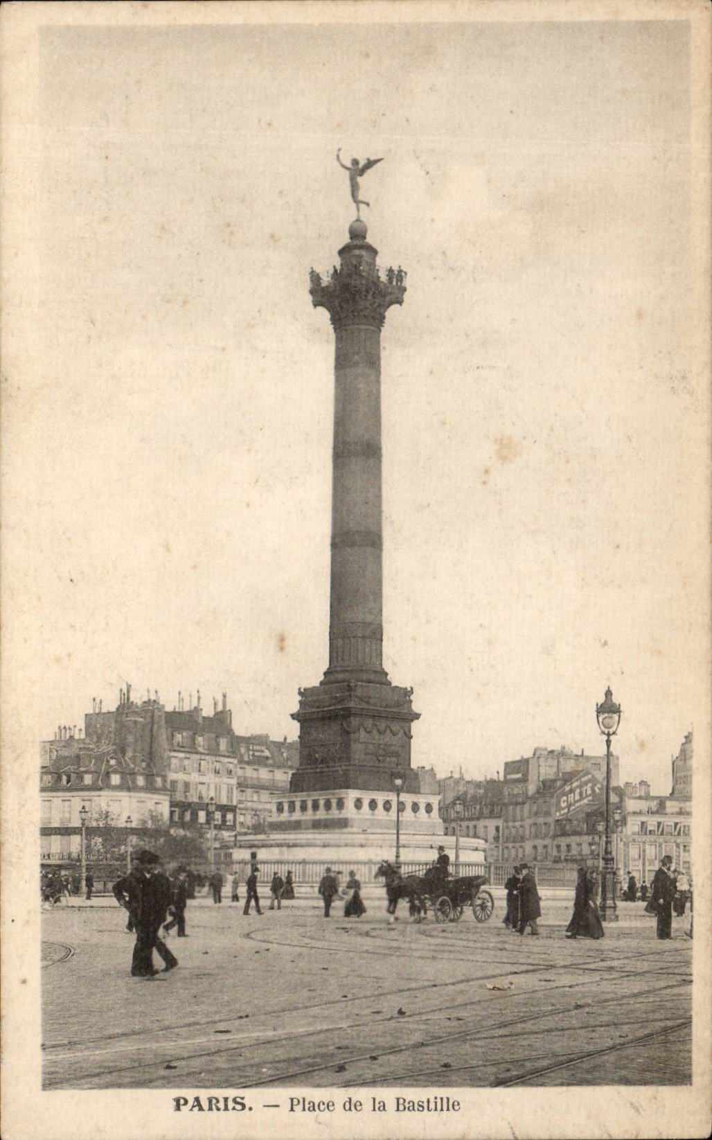 Paris CPA Places Bastille