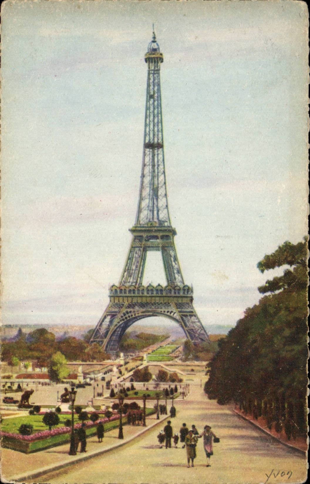 Paris CPA Eiffel Tower