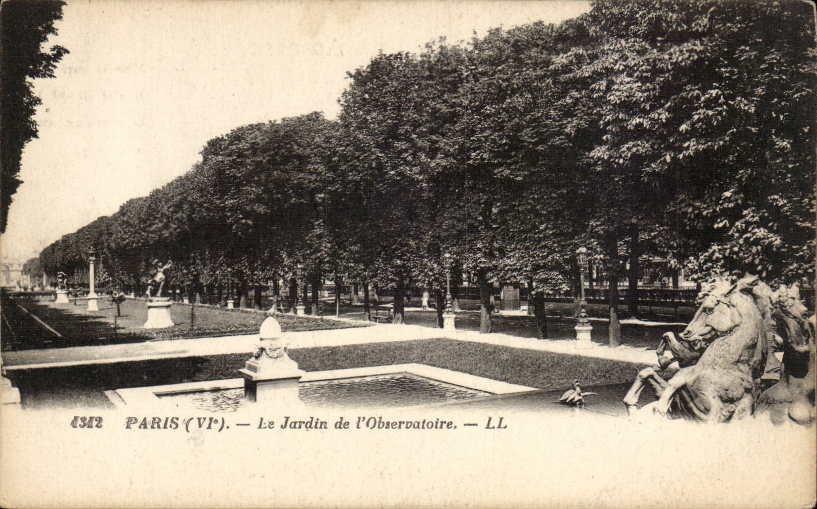 Paris CPA Jardin de l'observatoire