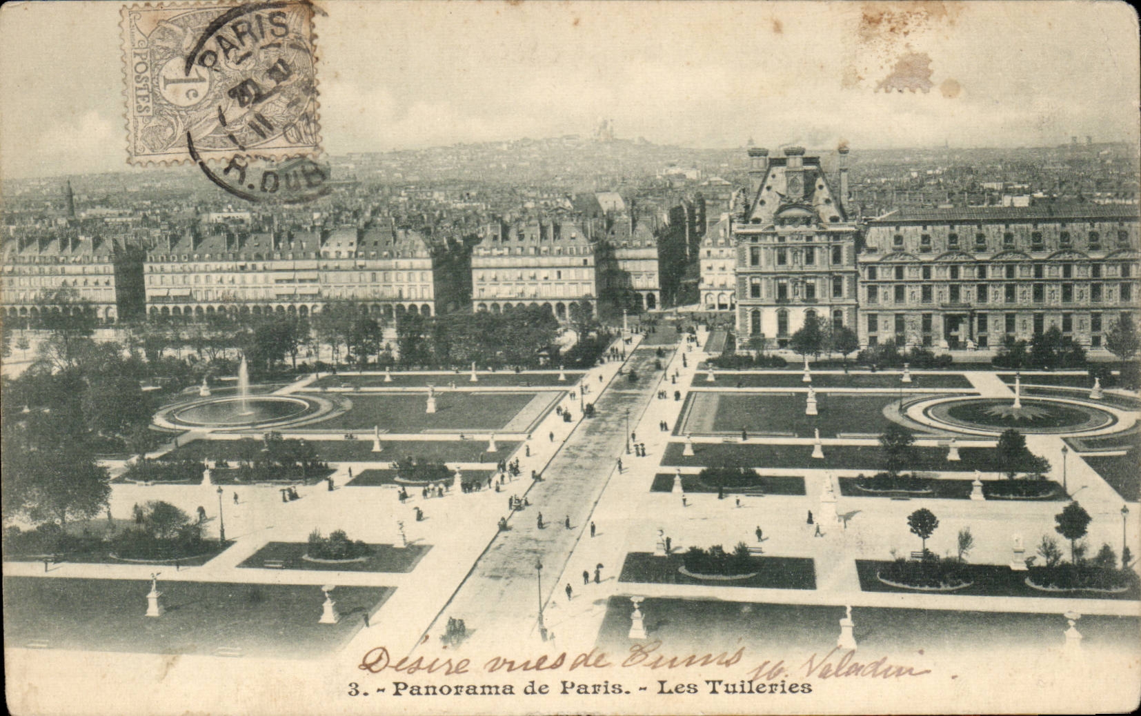 Paris CPA Les Tuileries