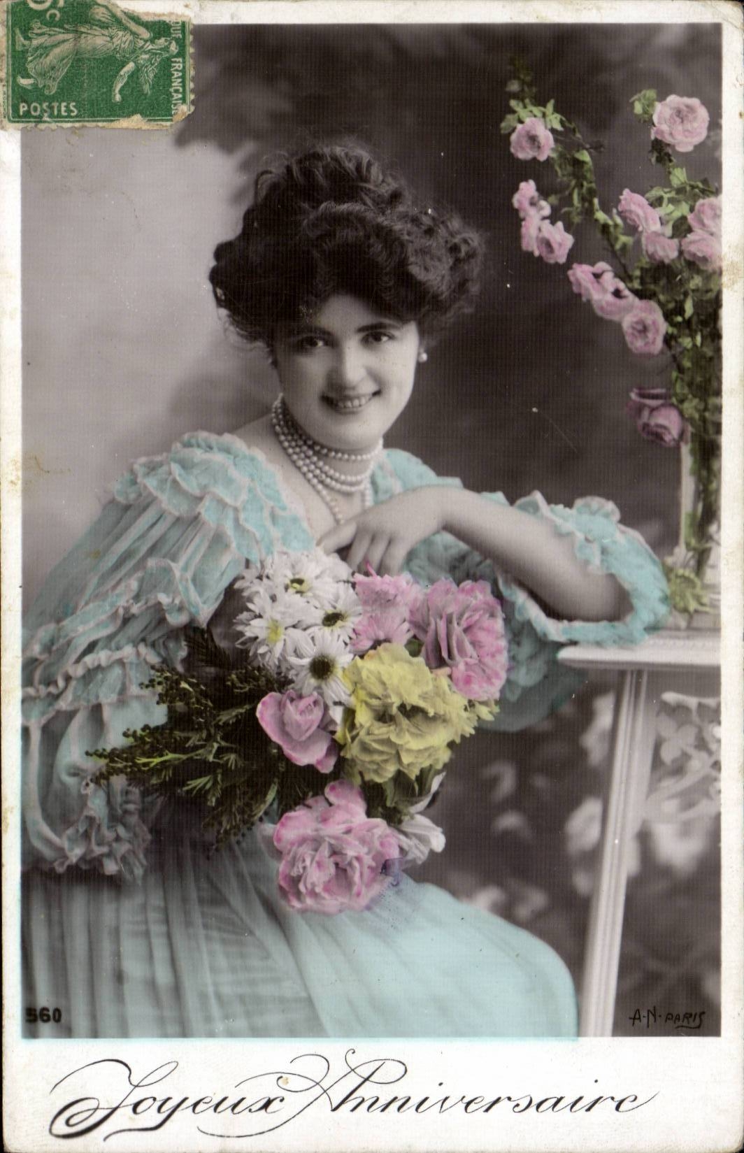 CPA Fantasy Happy Woman birthday