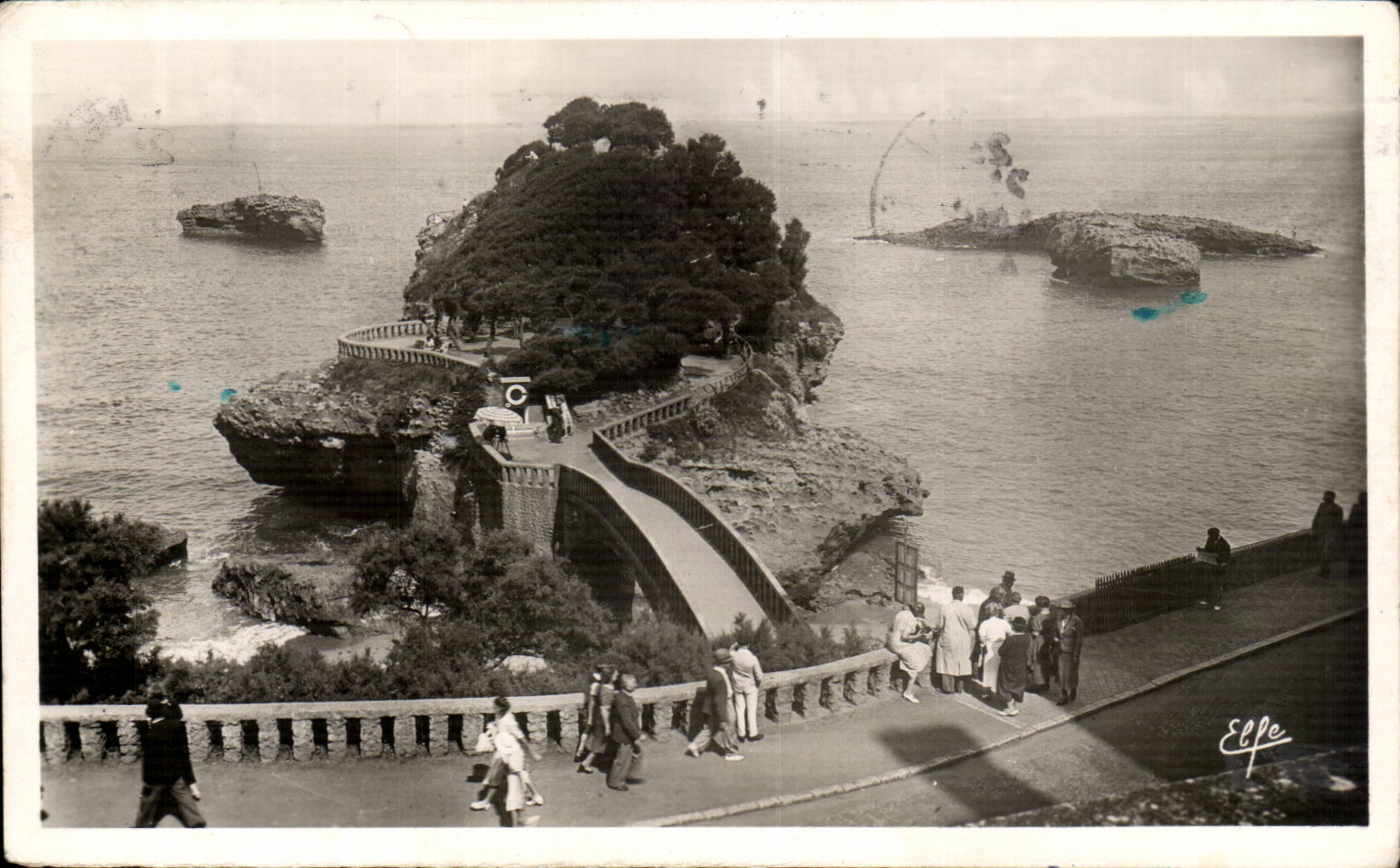 CPA Biarritz Le rocher du Basta