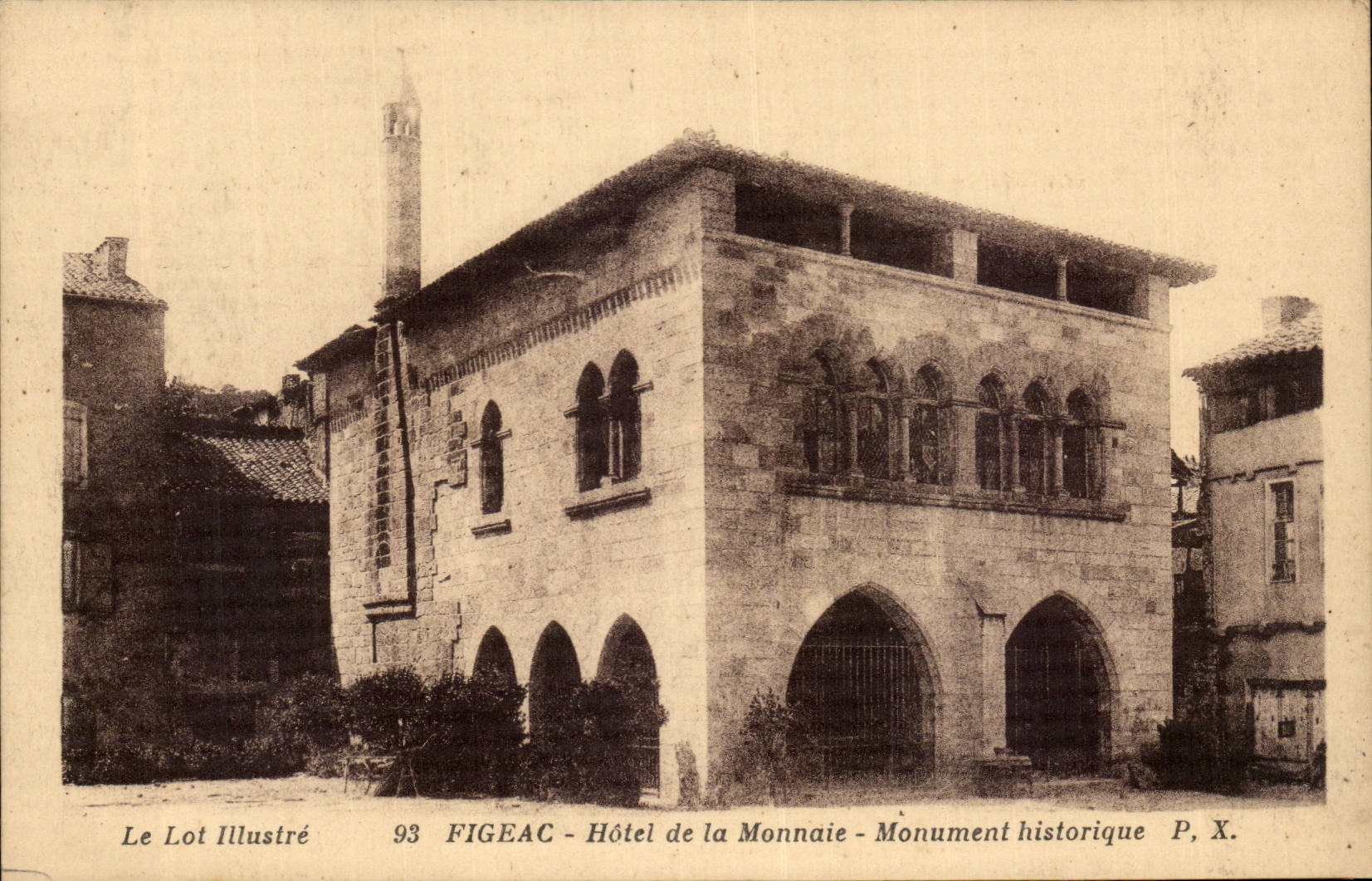 CPA Figeac Mint Historic building