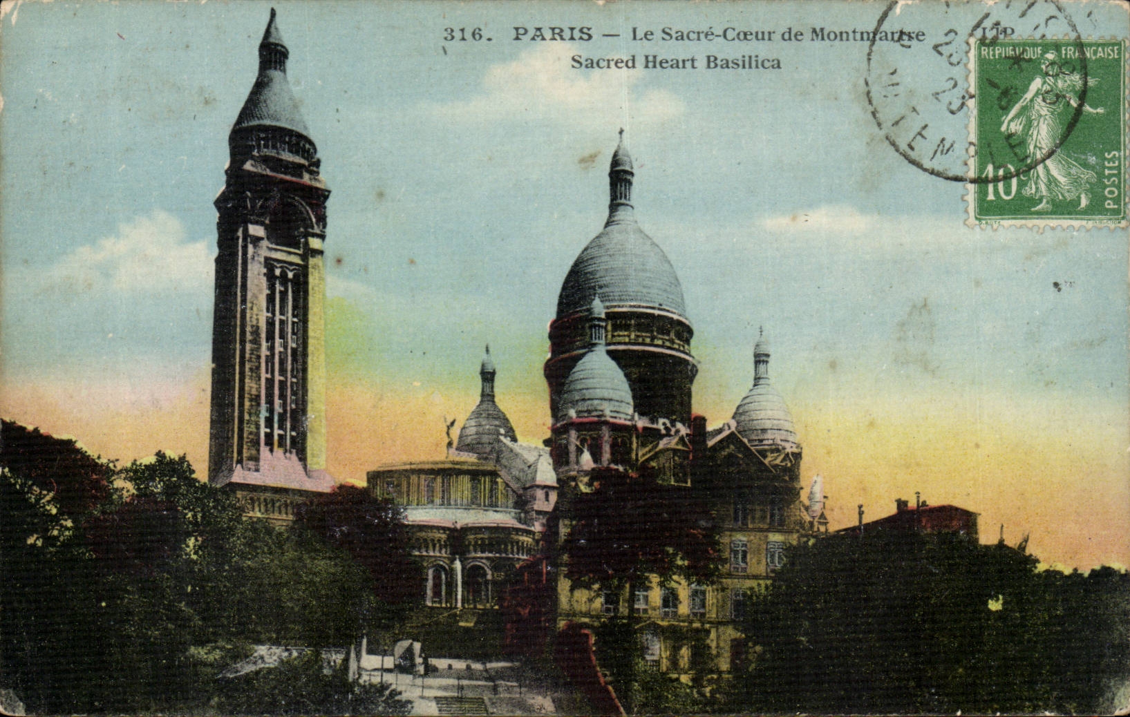 Paris CPA Le Sacre Coeur de Montmartre